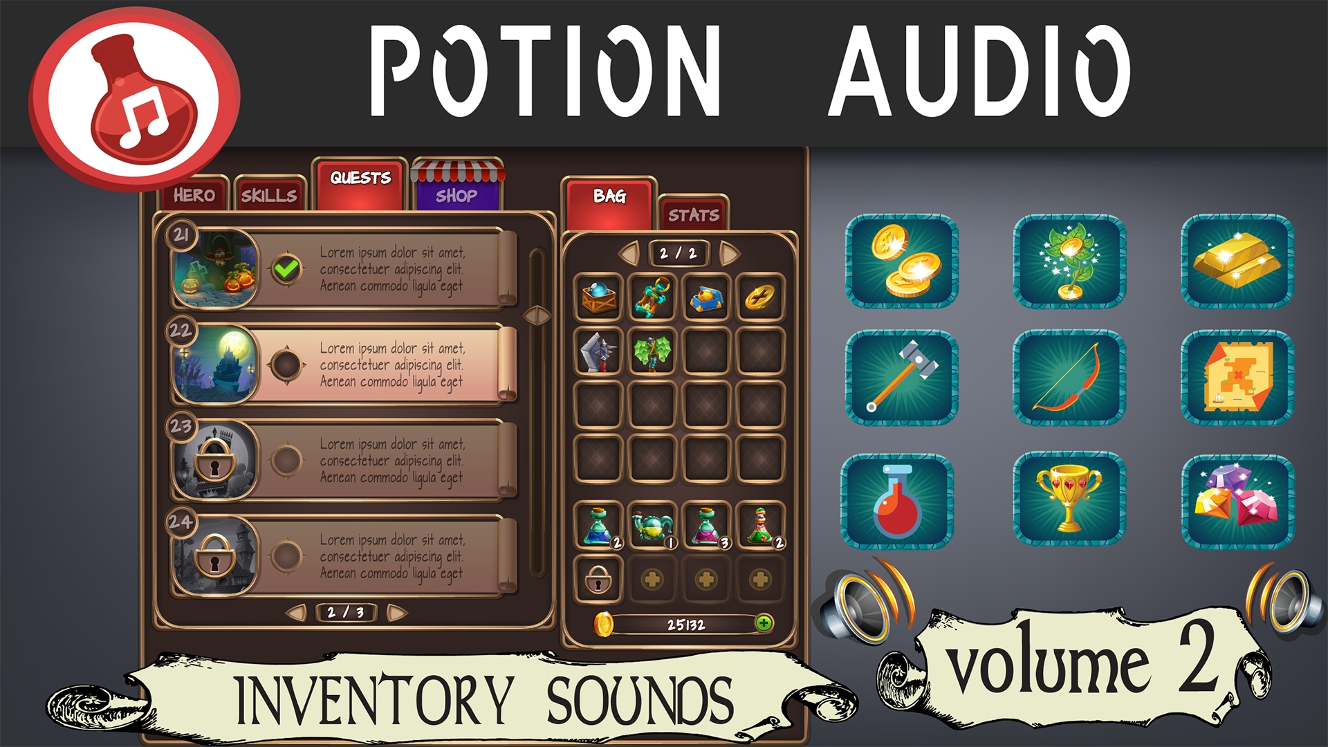 Inventory Sounds - Volume 2 in Sound Effects - UE Marketplace