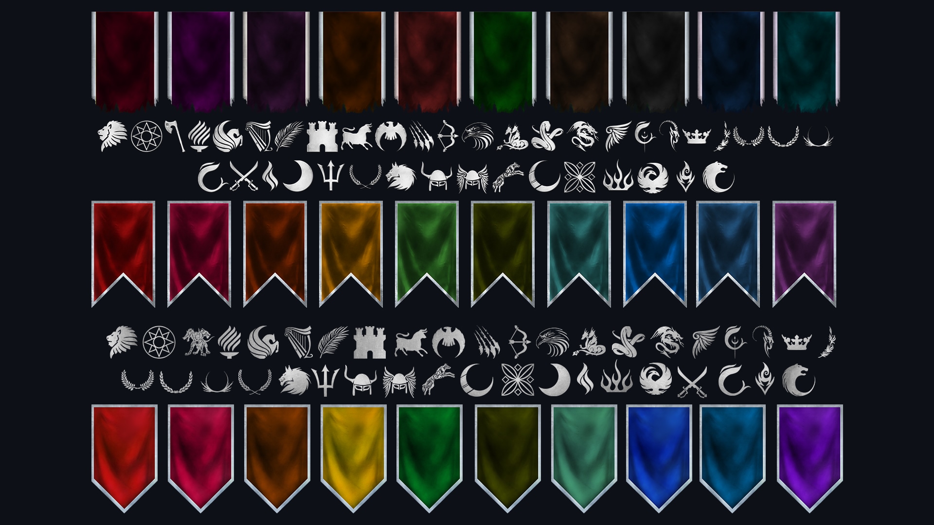 2400 FACTIONS FLAGS COMBINATIONS – ASSET CLOUD