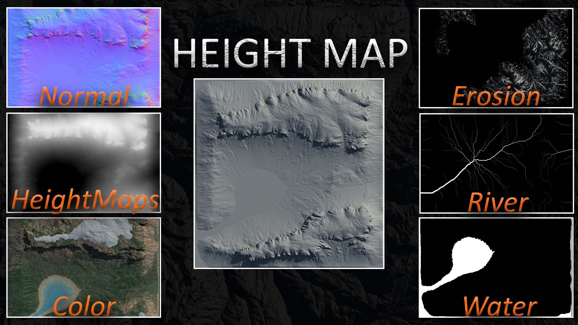 2K Height Maps - version 05 in Textures - UE Marketplace