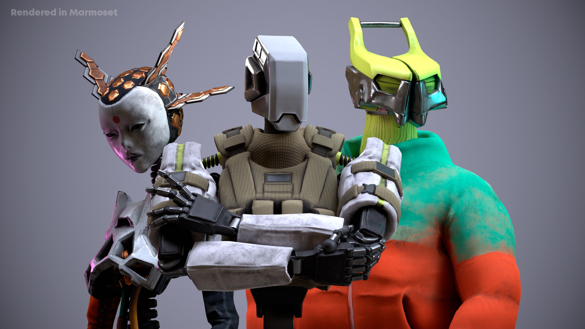 在角色创建的Future Droid Pack #1 - 虚幻引擎商城