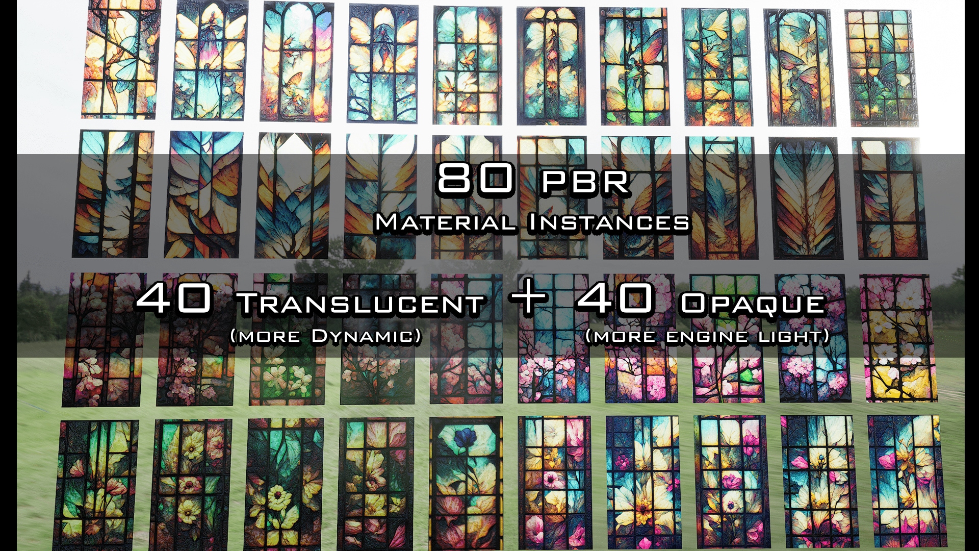 Sublime Stained Glass Materials Pack 01 in Materials UE Marketplace