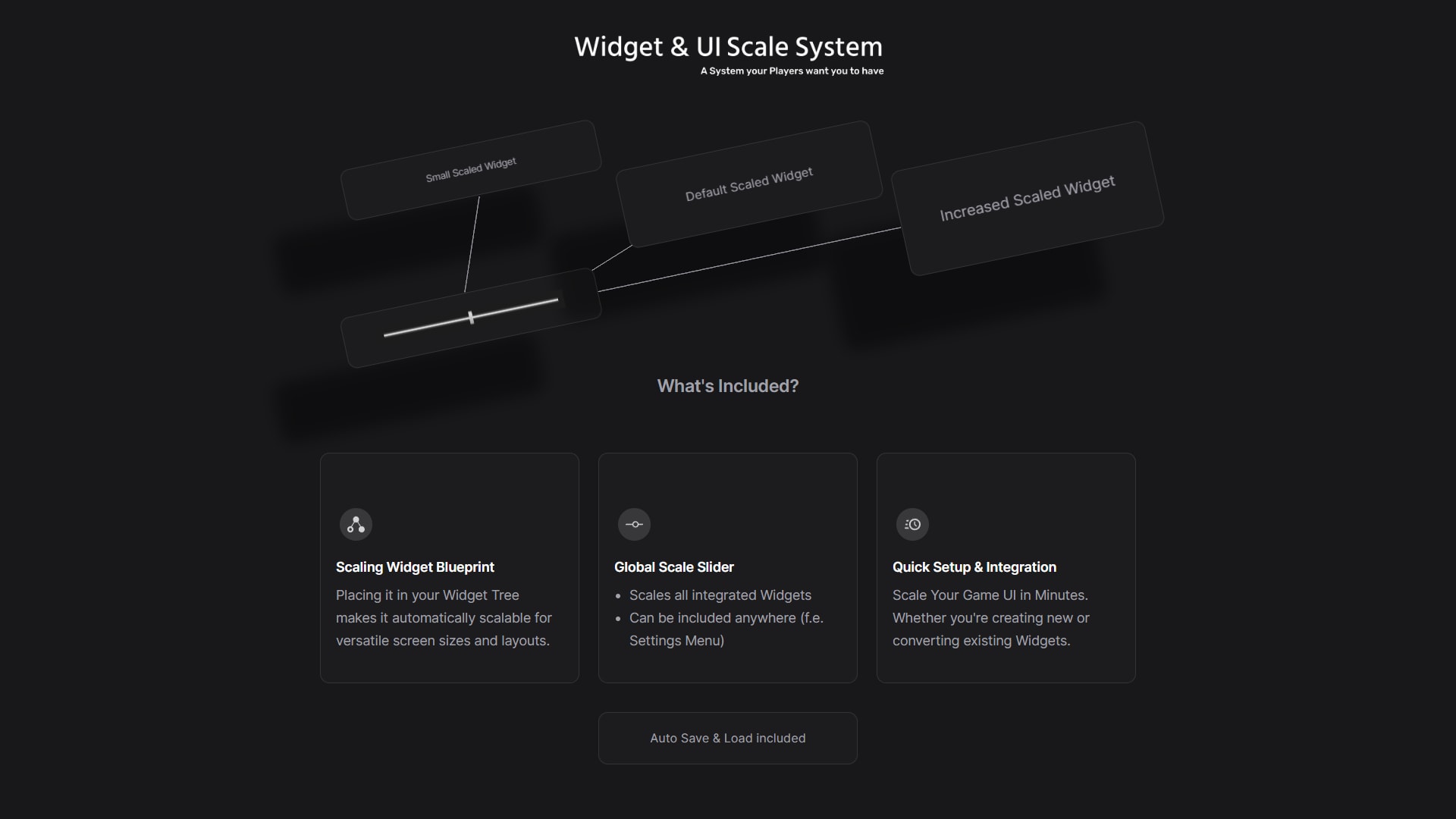 Widget & UI Scale System