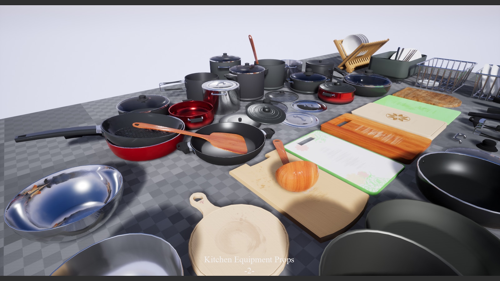 Interior & Game Kitchen Stuff Equipment Props v.01 by Park JongMyung in