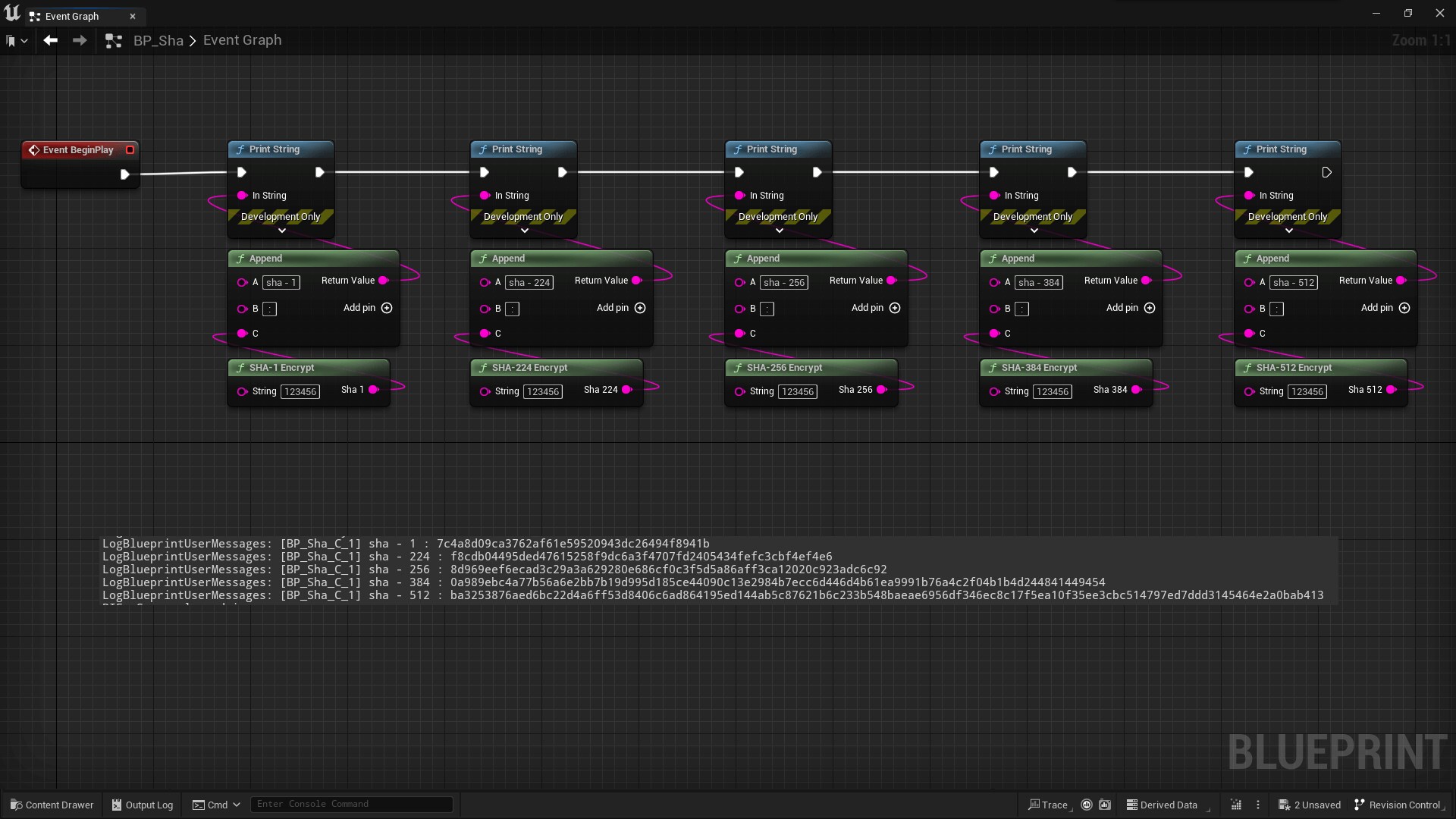 SHA Encrypt in Code Plugins UE Marketplace