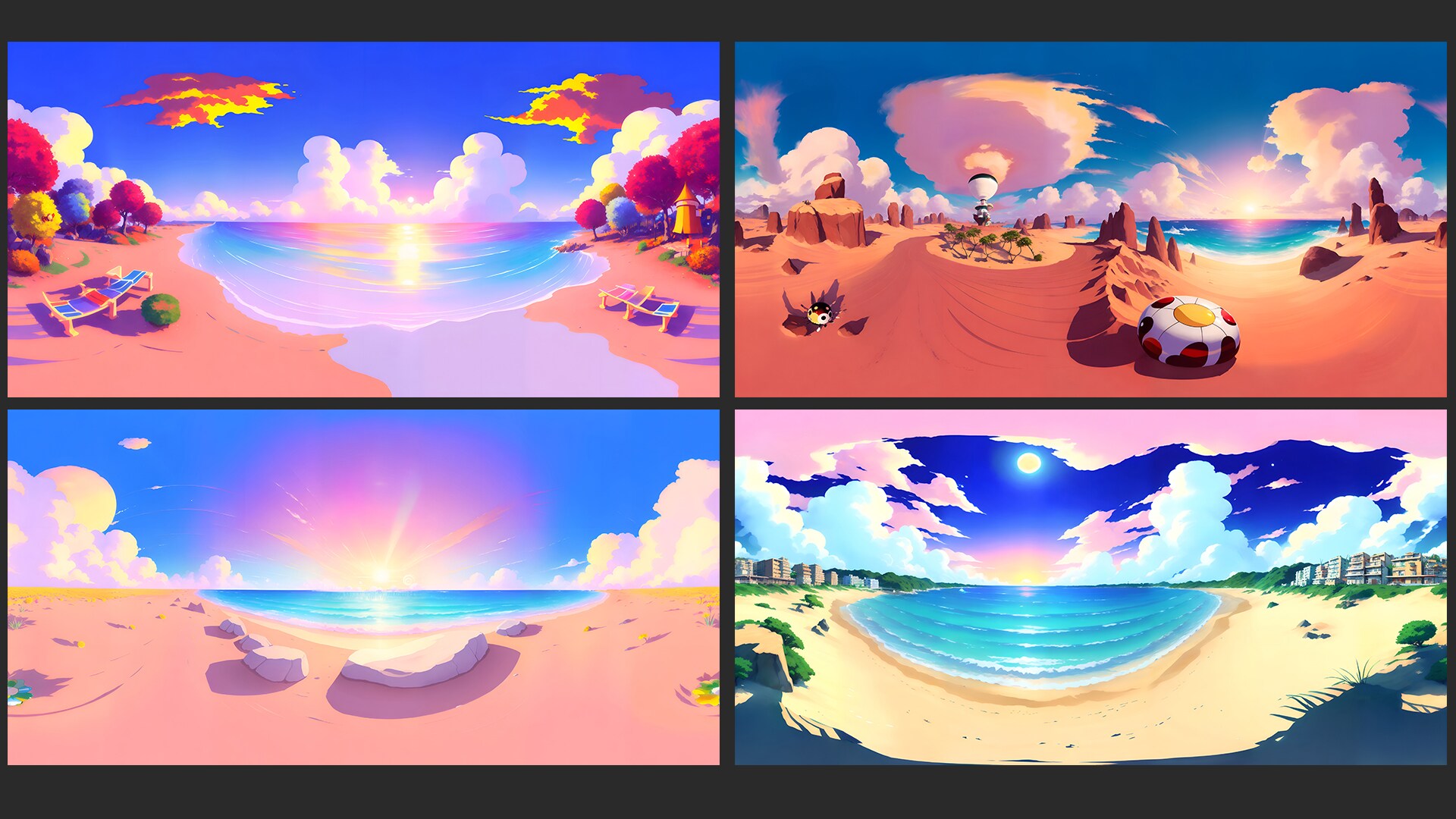 30 Anime Style 360 Degree Panaromic Skies in Materials - UE Marketplace