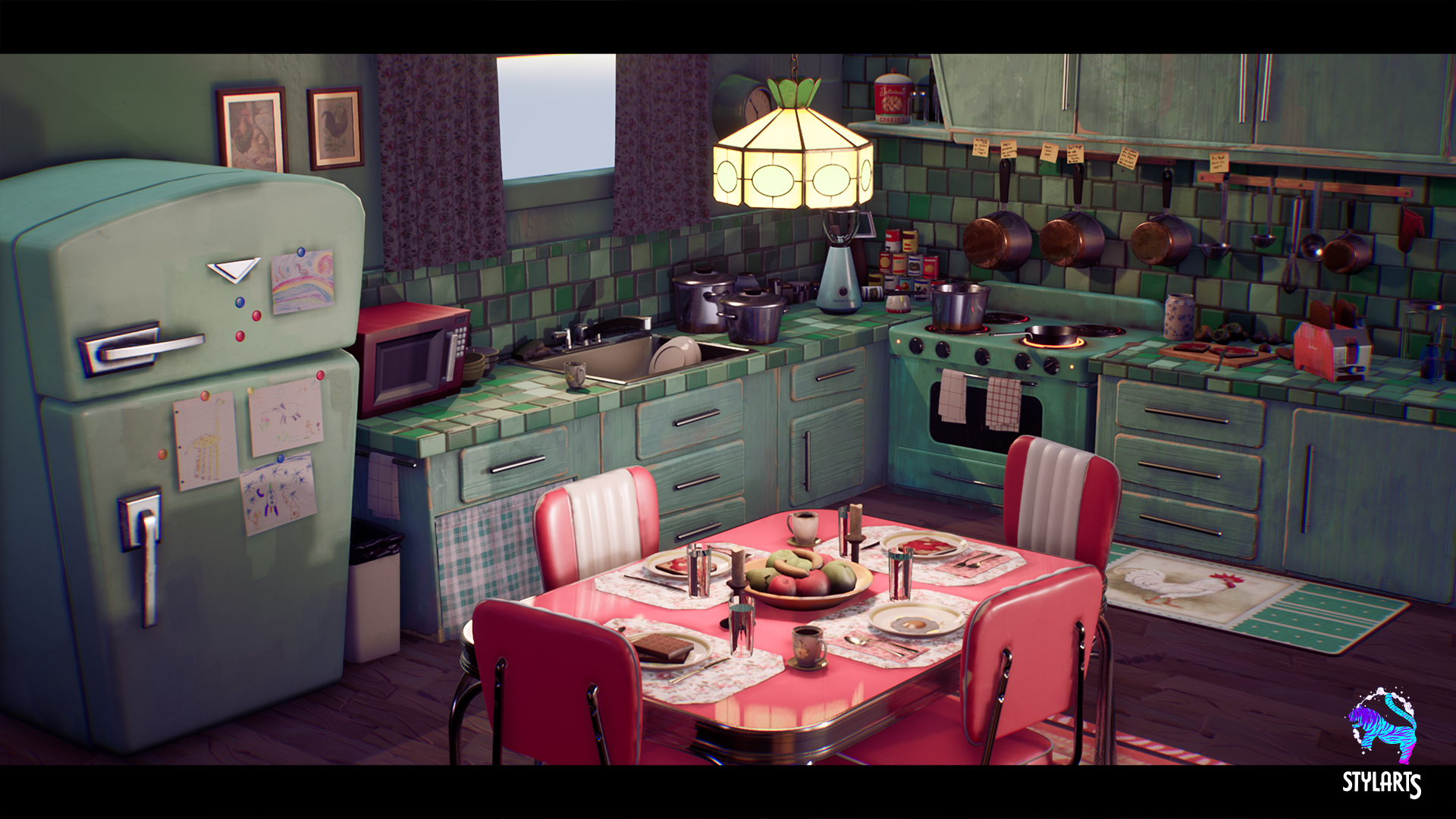Stylized House Interior