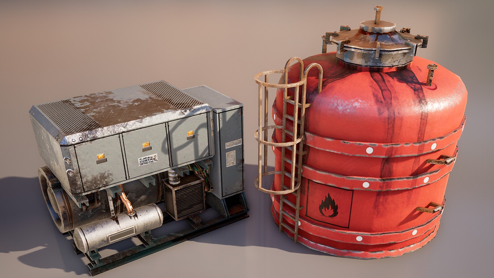 Industrial Props Set in Props UE Marketplace