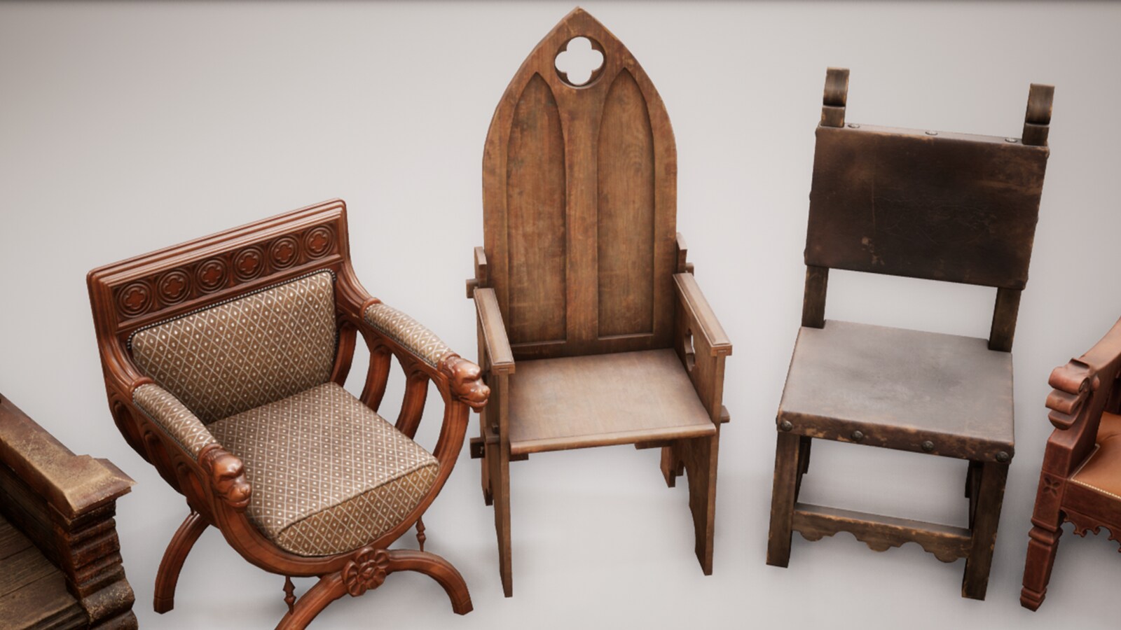 Medieval VOL 1 Chairs in Props UE Marketplace