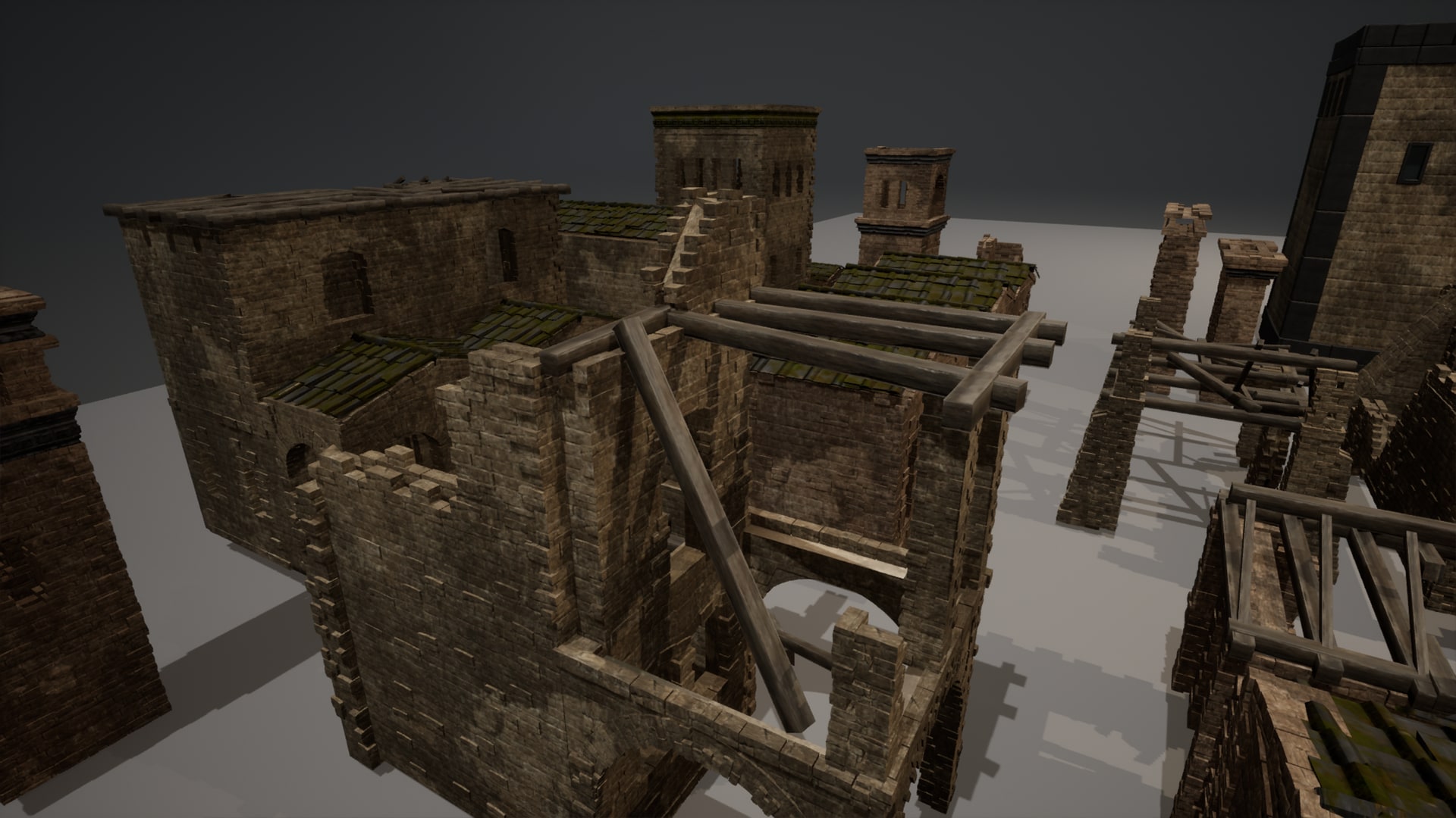 Ancient Town Ruins in Props - UE Marketplace
