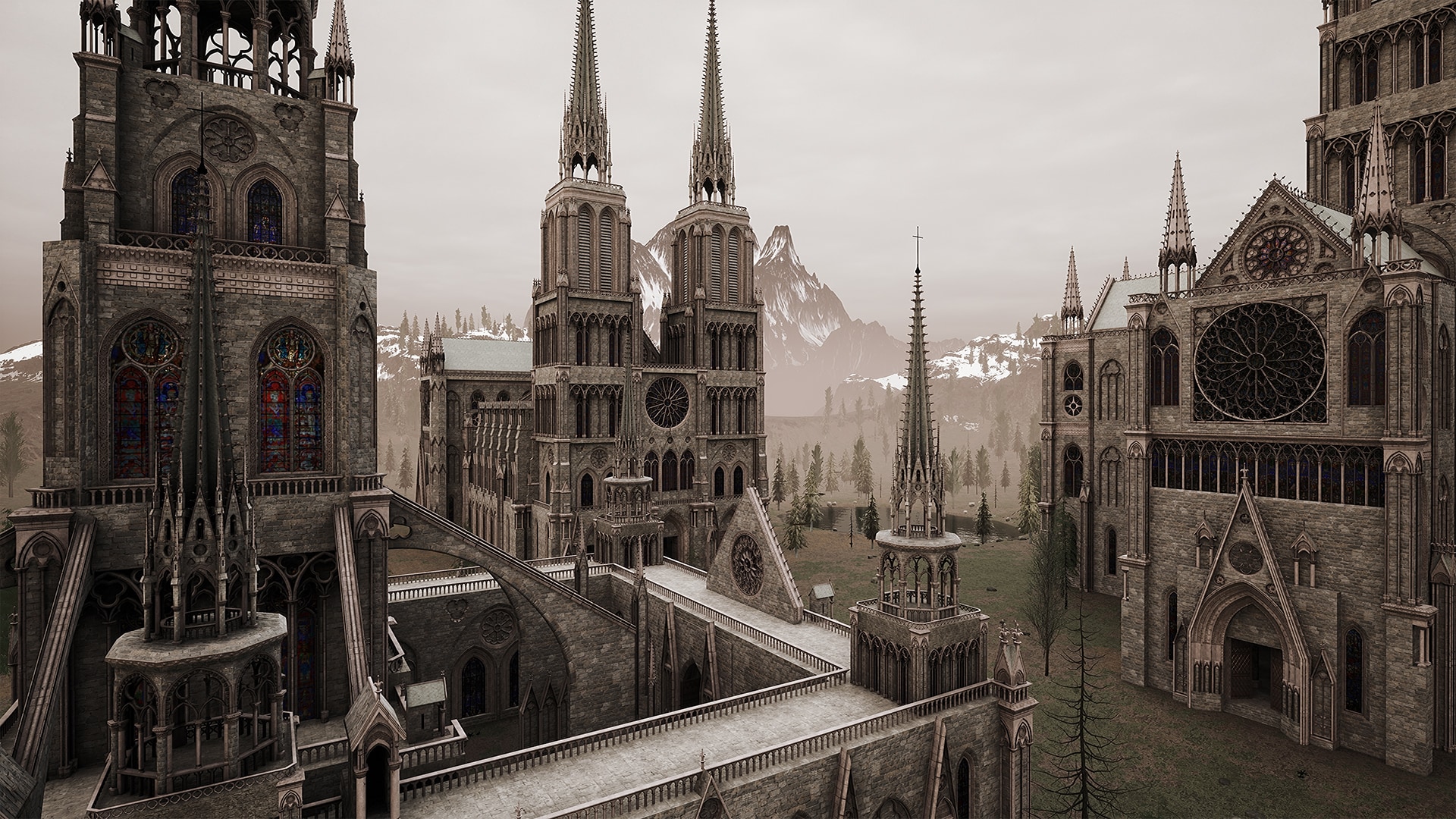 Medieval Gothic Cathedral Dungeon Modular