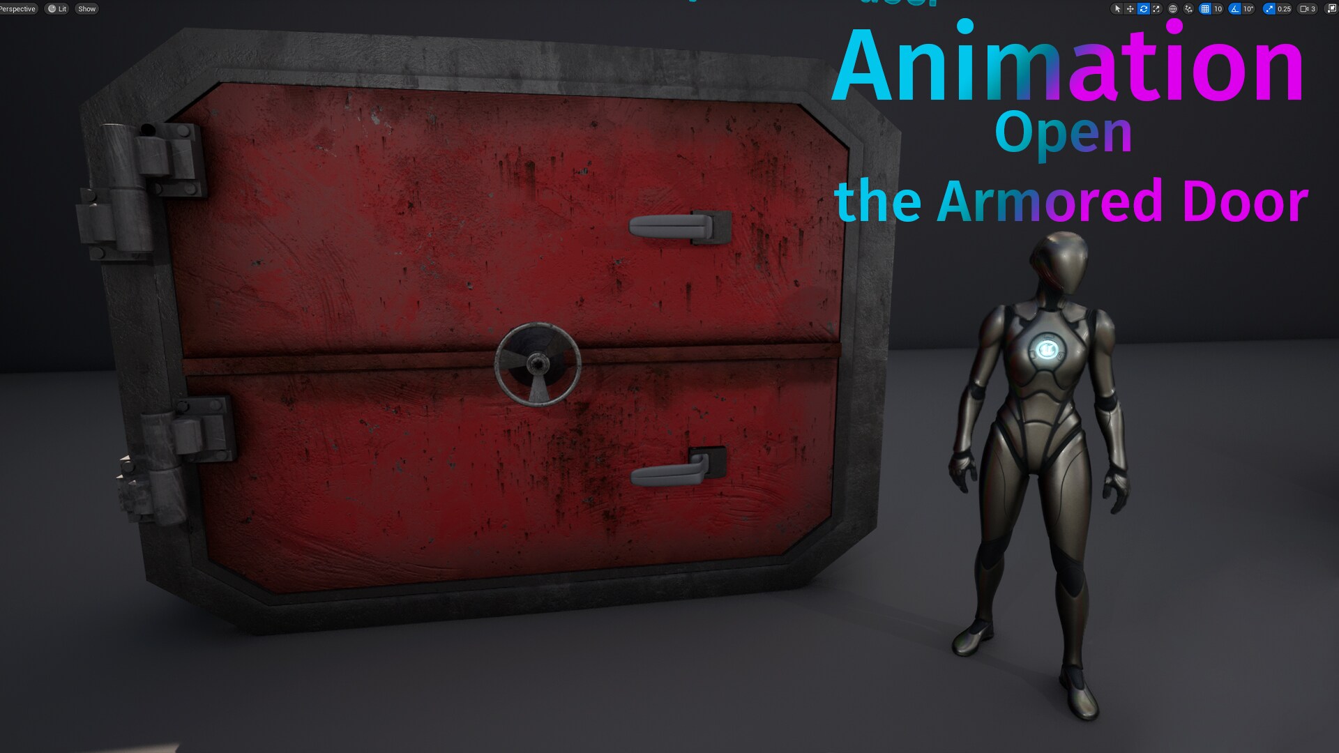 Door Lock Animation in Blueprints UE Marketplace