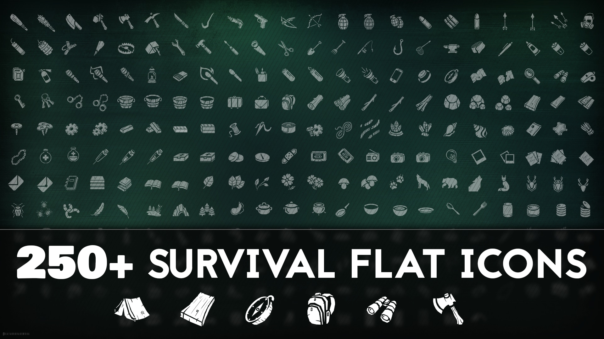 250+ Survival Flat Icons In 2D Assets - Ue Marketplace