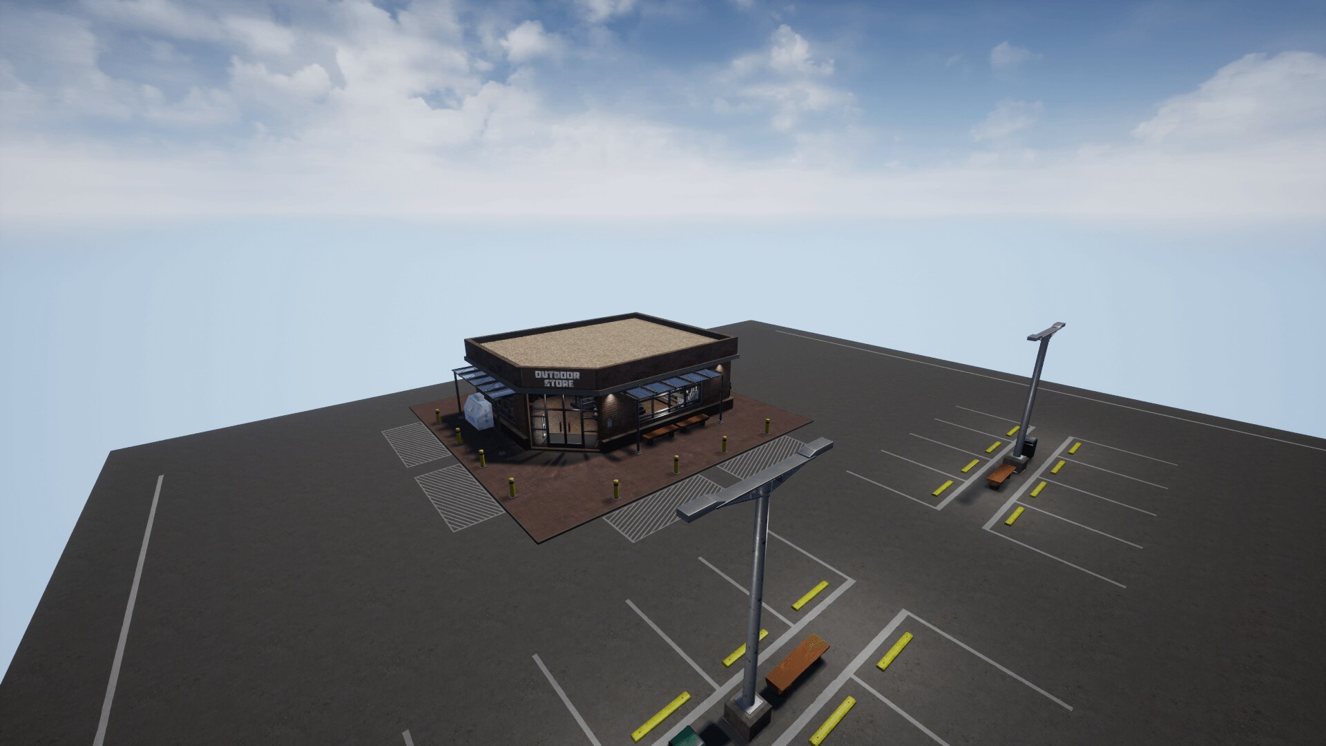 Outdoor survival store in Props UE Marketplace