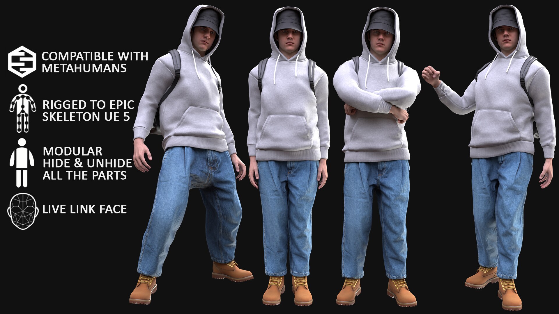 Man – Autumn 2 – Modular – Rigged