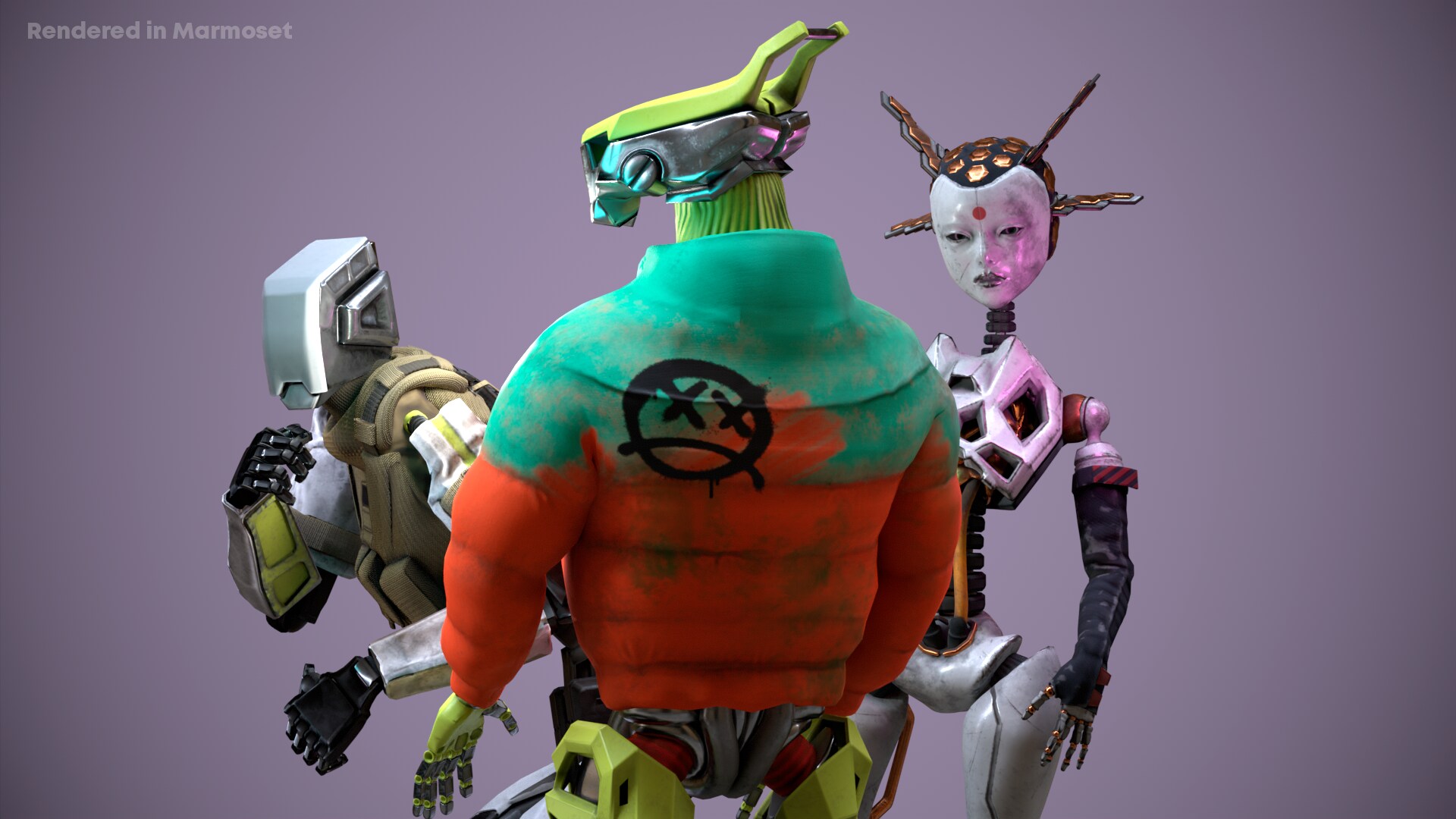 在角色创建的Future Droid Pack #1 - 虚幻引擎商城