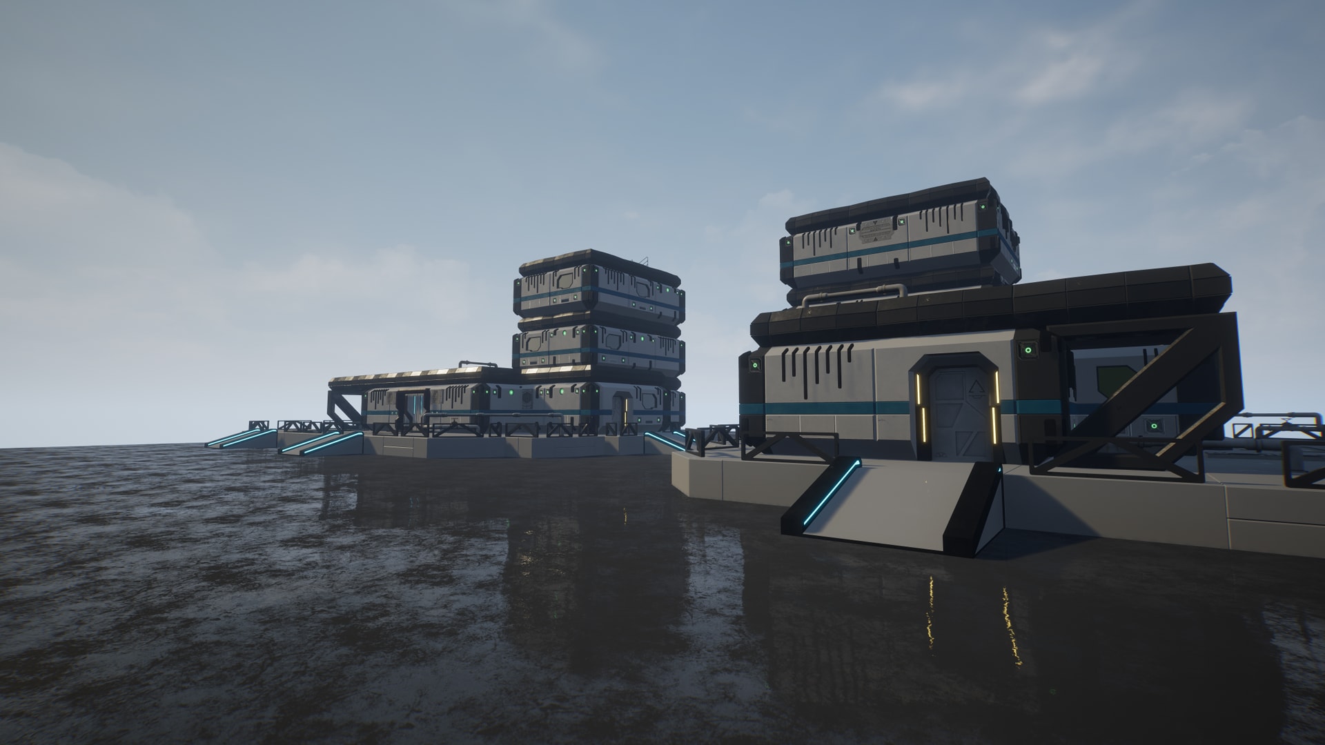 Modular SciFi Building Pack 3：プロップ・小物 - UE マーケットプレイス