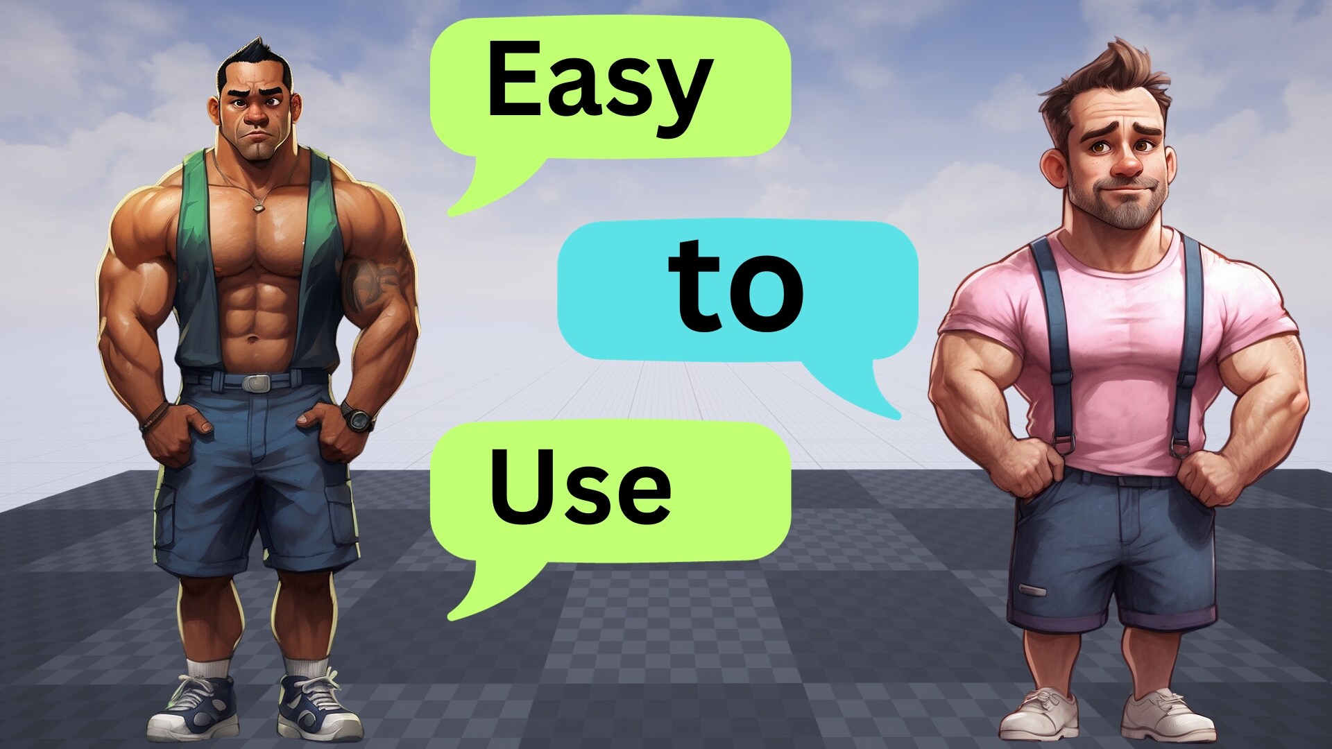 [Muscle] UI Characters - 60, 카테고리 2D 애셋 - UE 마켓플레이스