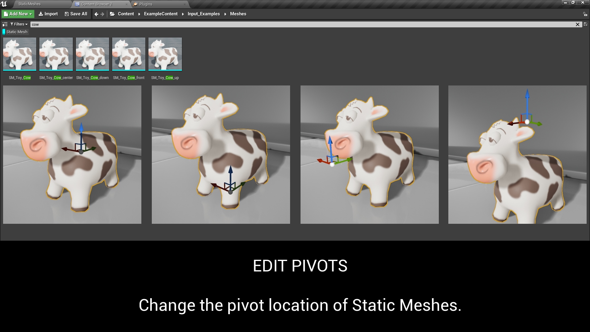 Easy Pivot Tool for Static Meshes