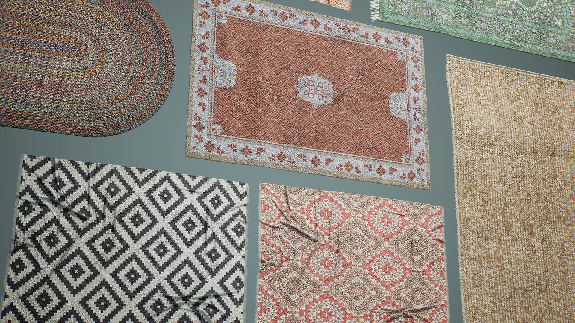 Suburbs VOL.11 Rugs (Nanite and Low Poly) in Props UE Marketplace