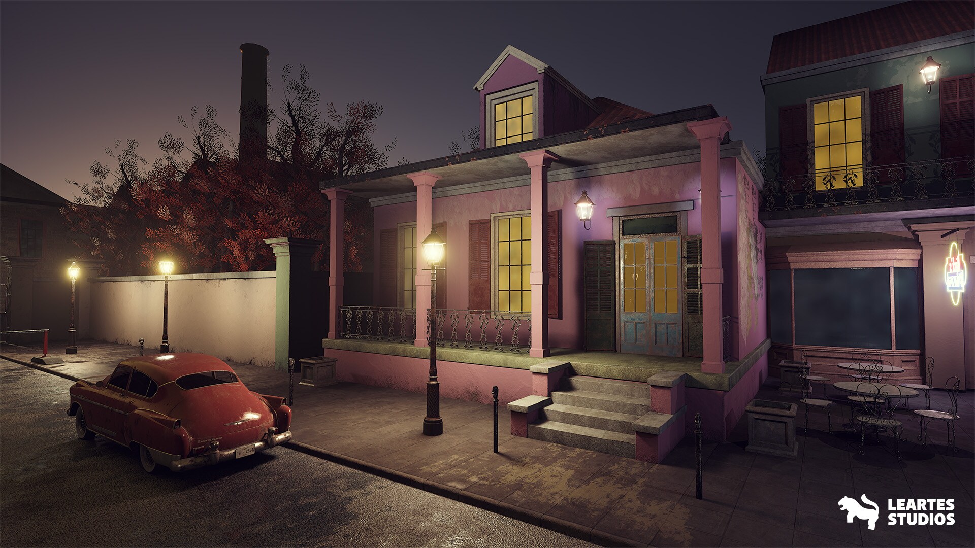 French Quarter Street Environment in Environments UE Marketplace