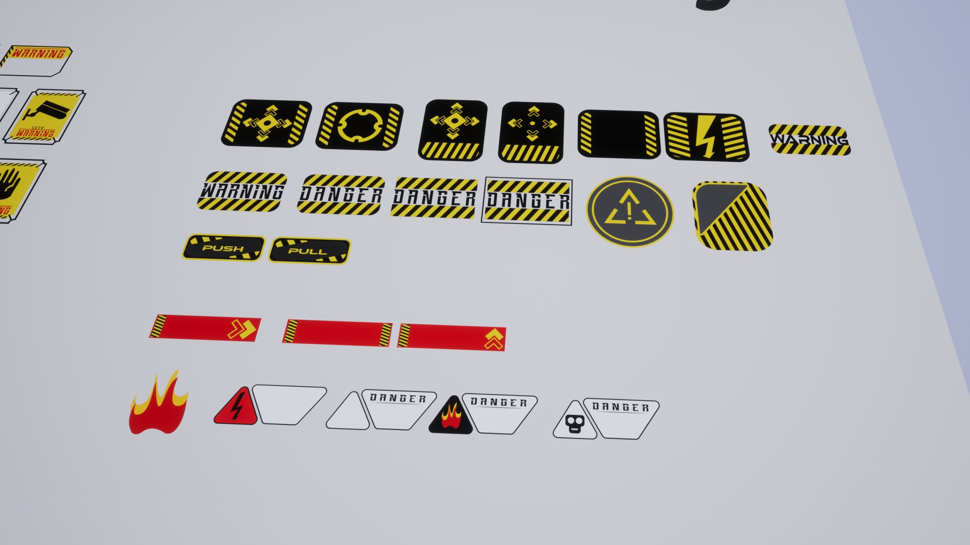 100+ Industrial Decal Package / AI SOURCES in Materials UE Marketplace