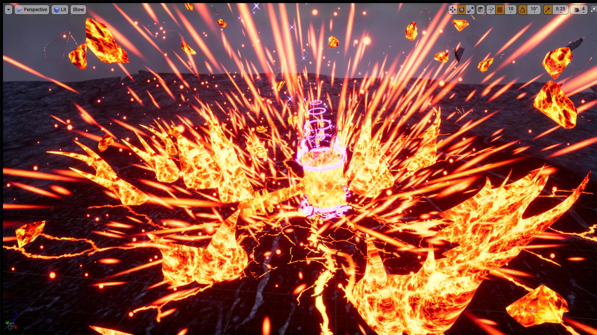 Hammer Effects in Visual Effects UE Marketplace