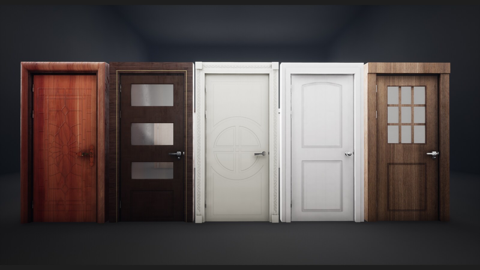 Interior Door Props v.01 in Props UE Marketplace