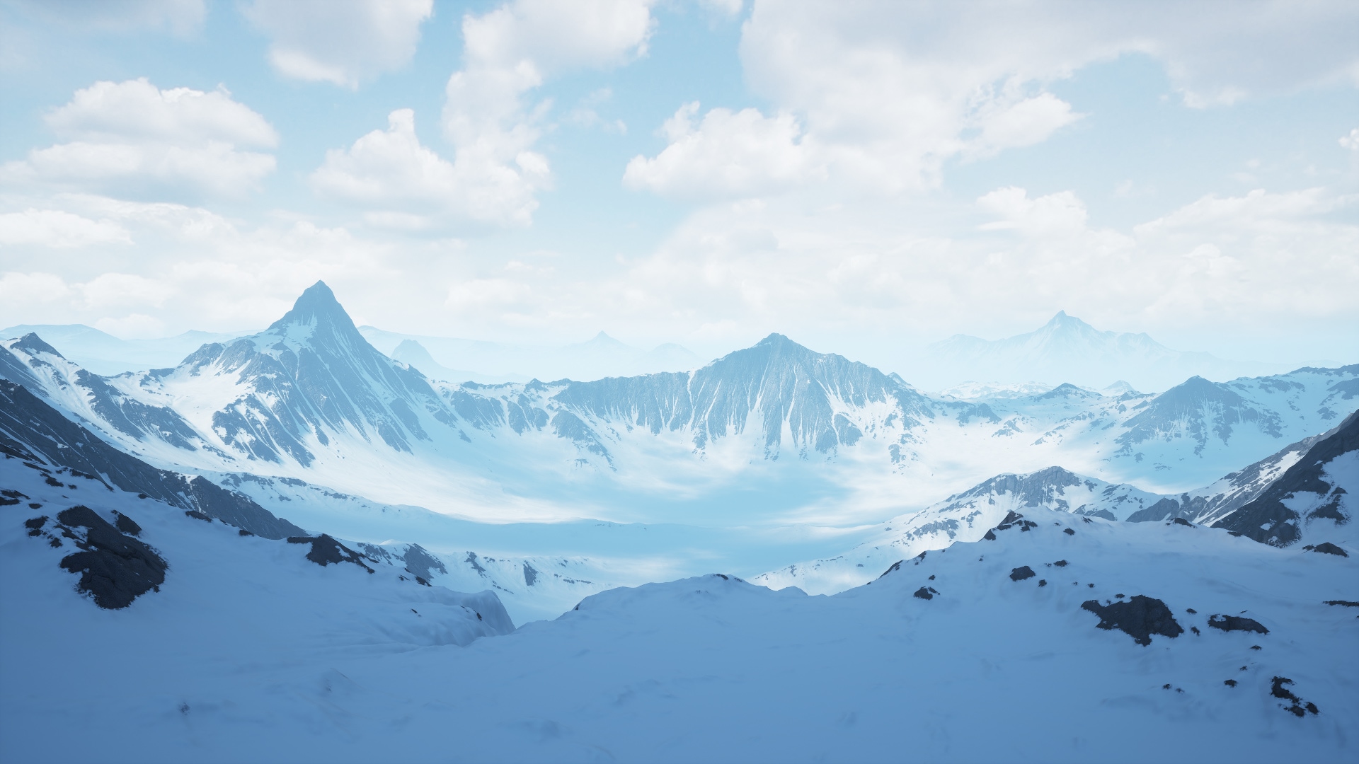 Snowy Mountains Background Pack