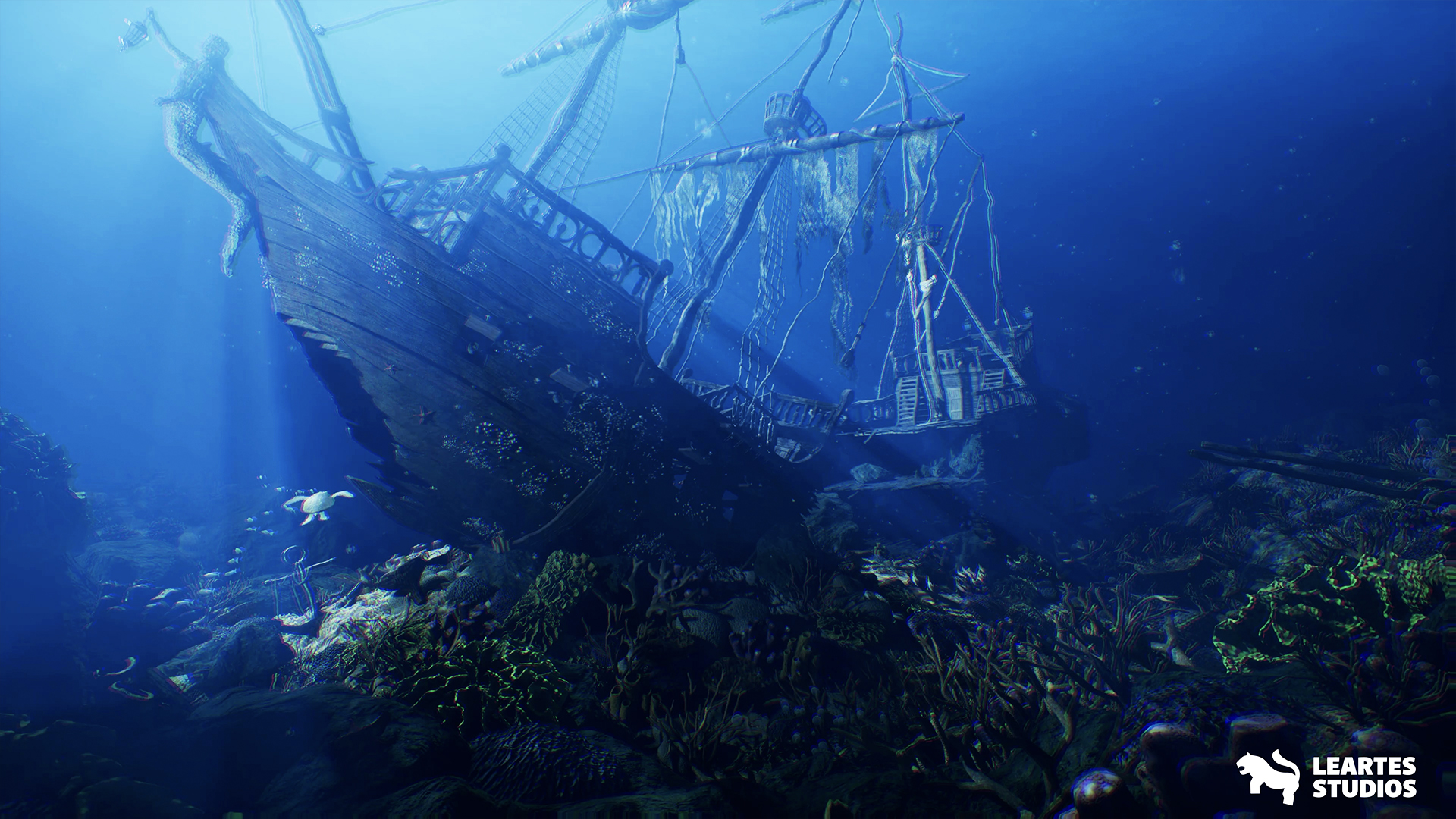 Underwater Sunken Ship Environment ( Exterior + Interior ) + ULAT