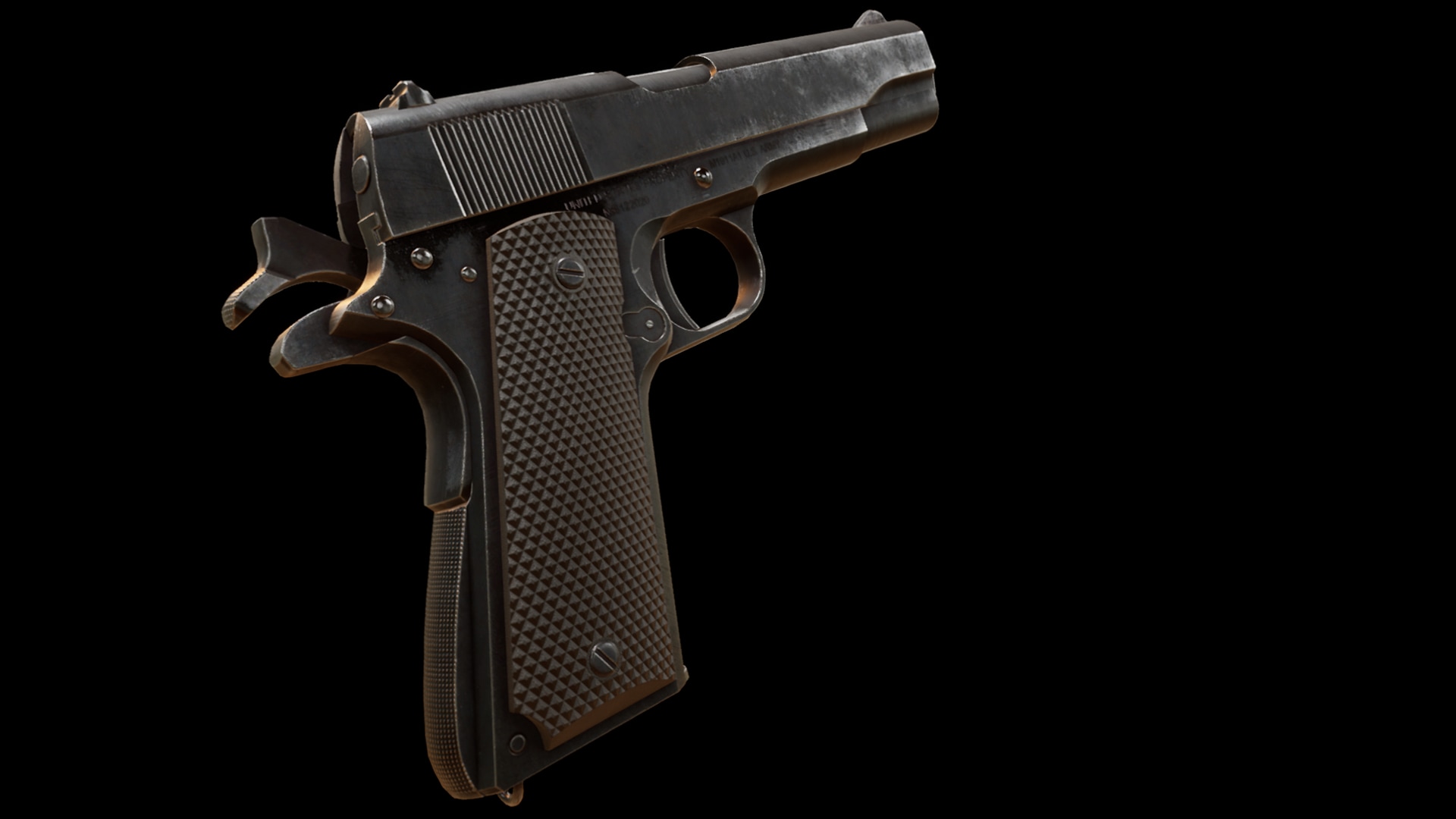 在武器创建的usa weapon m1911a1 - 虚幻引擎商城