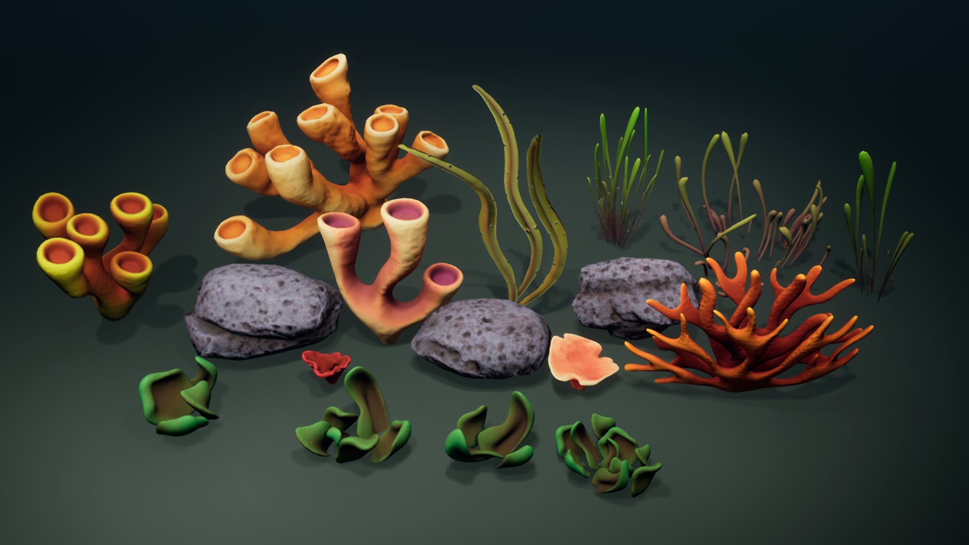 Stylized Coral Reef Pack