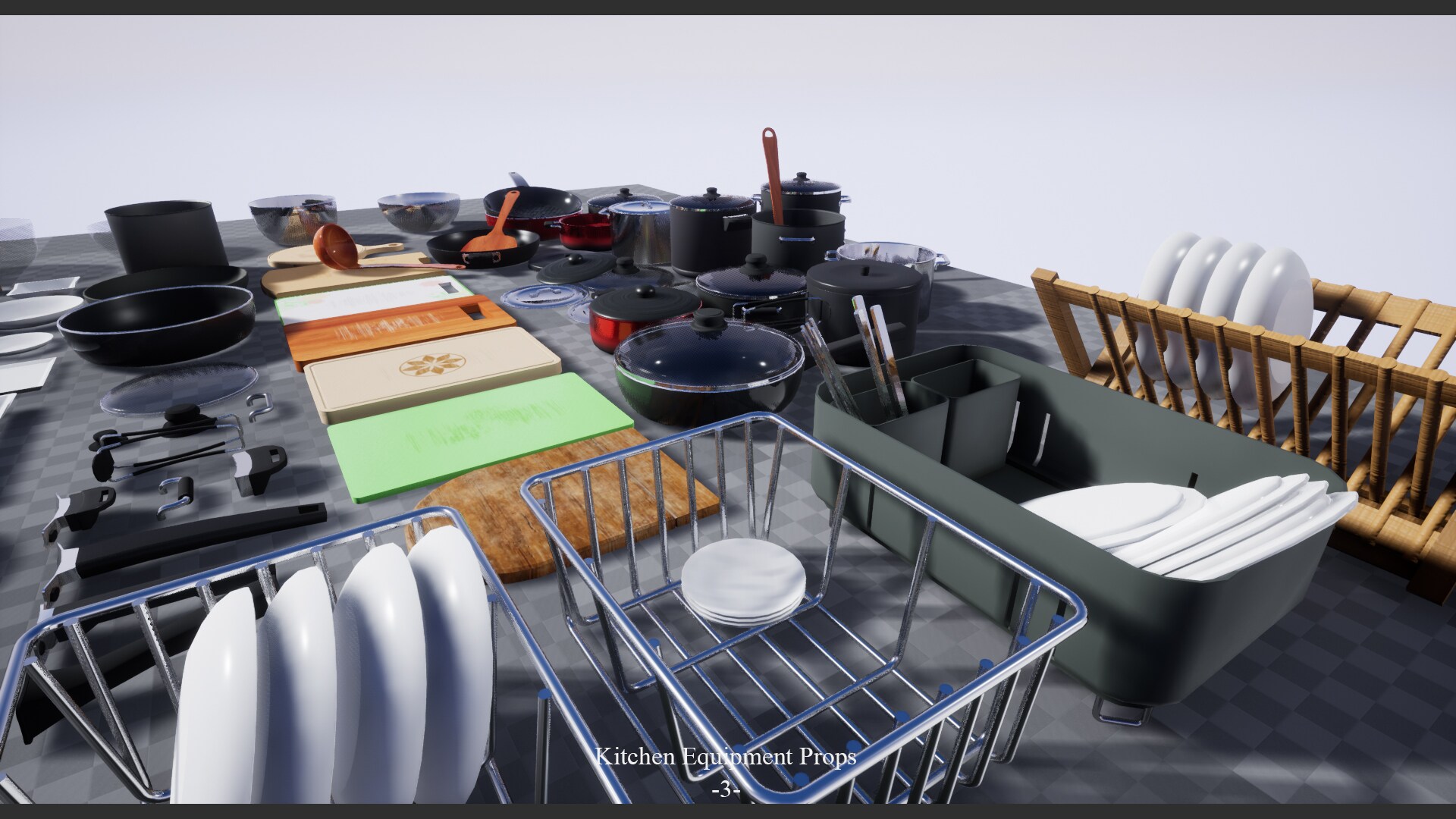 Interior & Game Kitchen Stuff Equipment Props v.01 in Props UE Marketplace