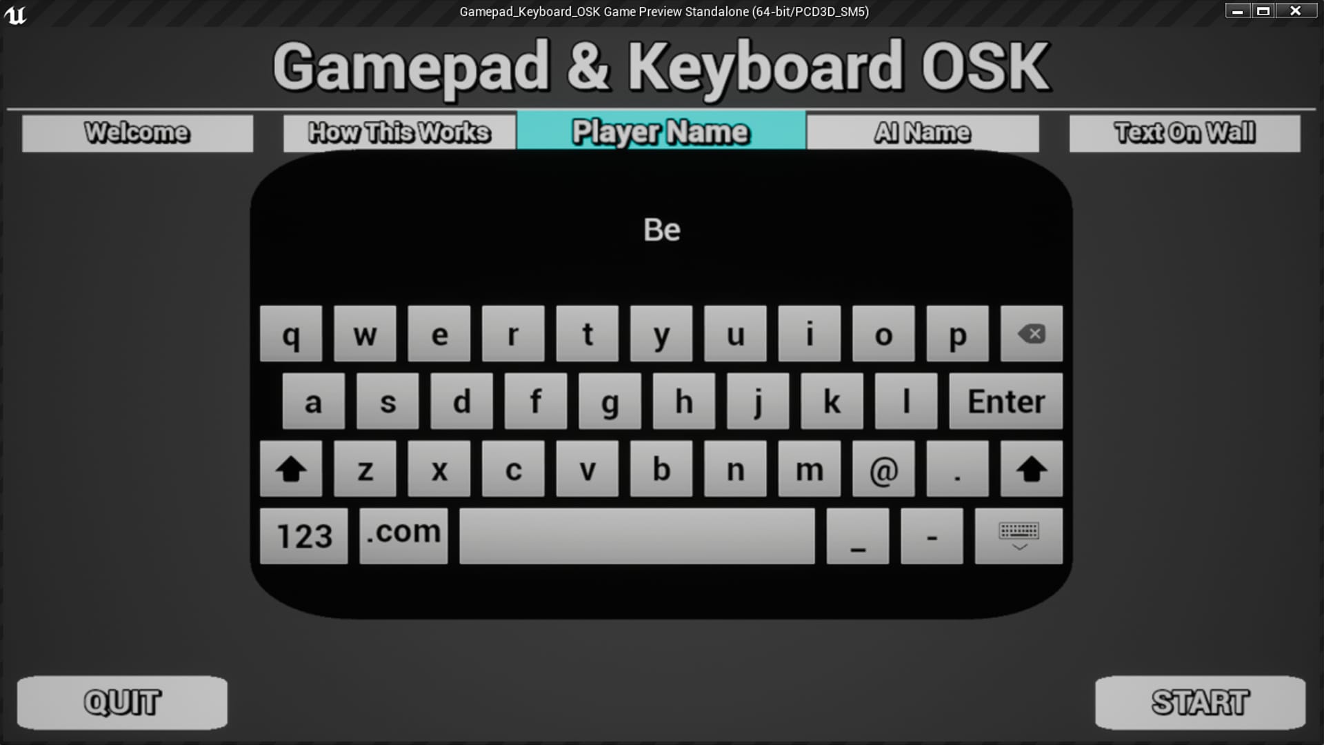 Gamepad Keyboard OSK in Blueprints UE Marketplace