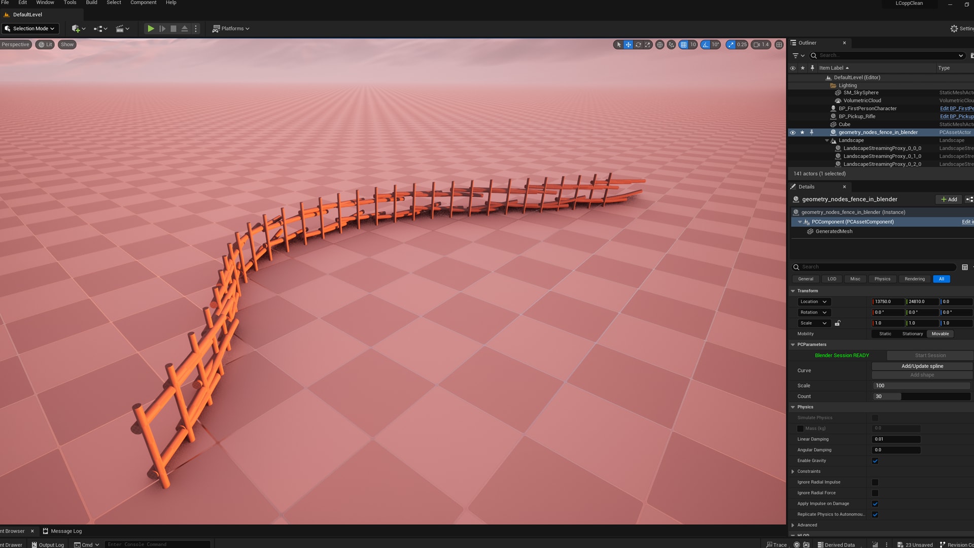 Blender Geonodes Embedded in Code Plugins UE Marketplace
