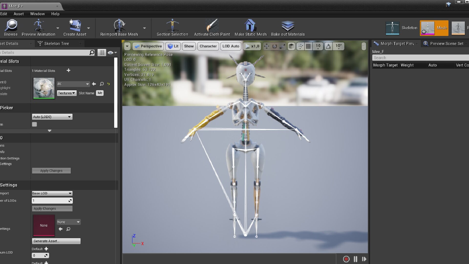 在角色创建的Future Droid Pack #1 - 虚幻引擎商城