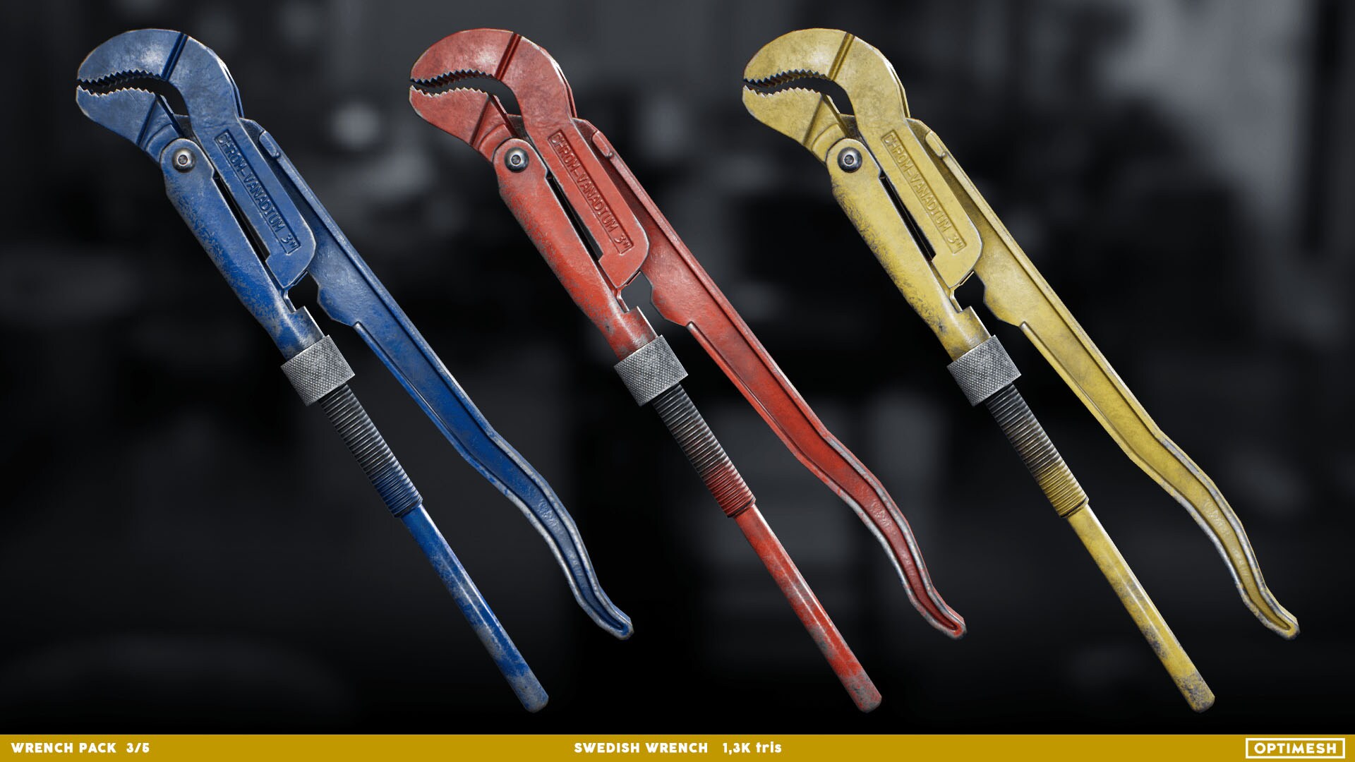 Wrench Tool Pack in Props UE Marketplace