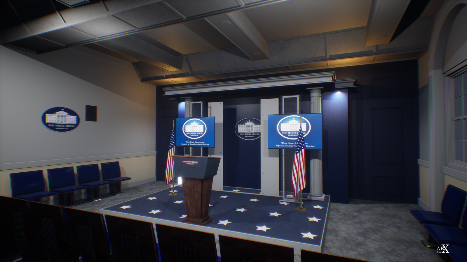 White House Press Room in Environments UE Marketplace