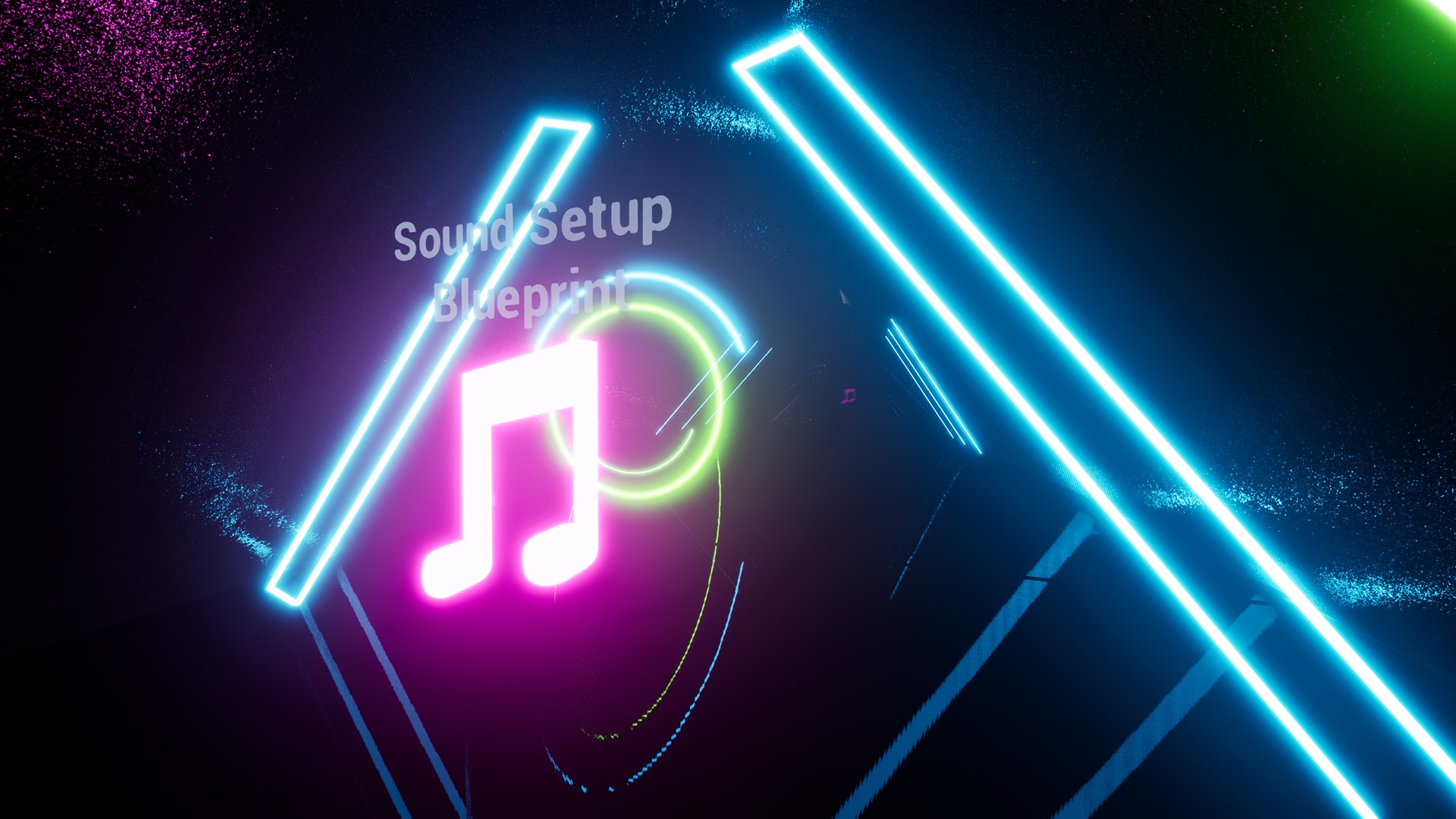 Audio synesthesia Blueprint / Neon Environment in Blueprints UE Marketplace