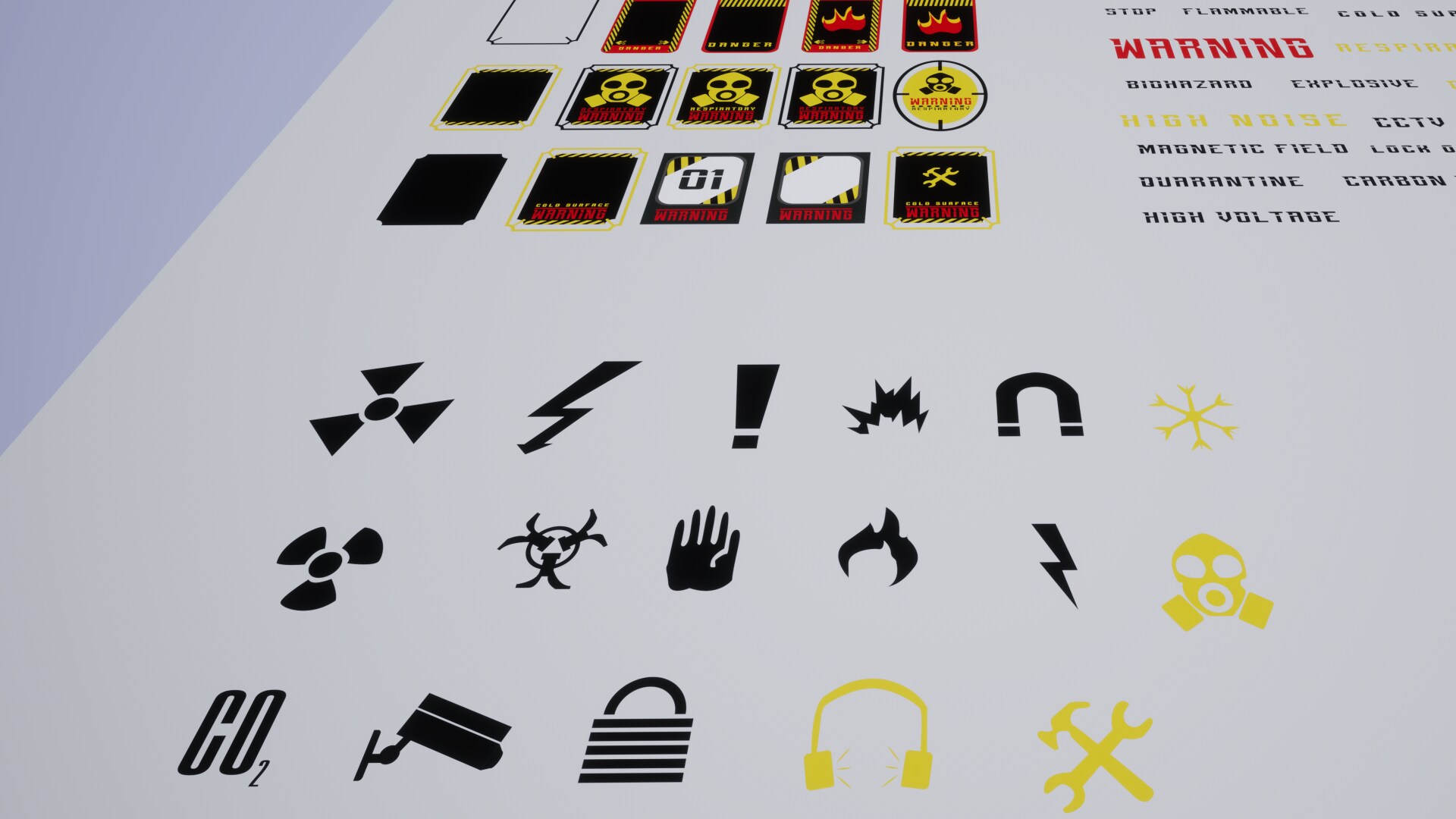 100+ Industrial Decal Package / AI SOURCES in Materials UE Marketplace