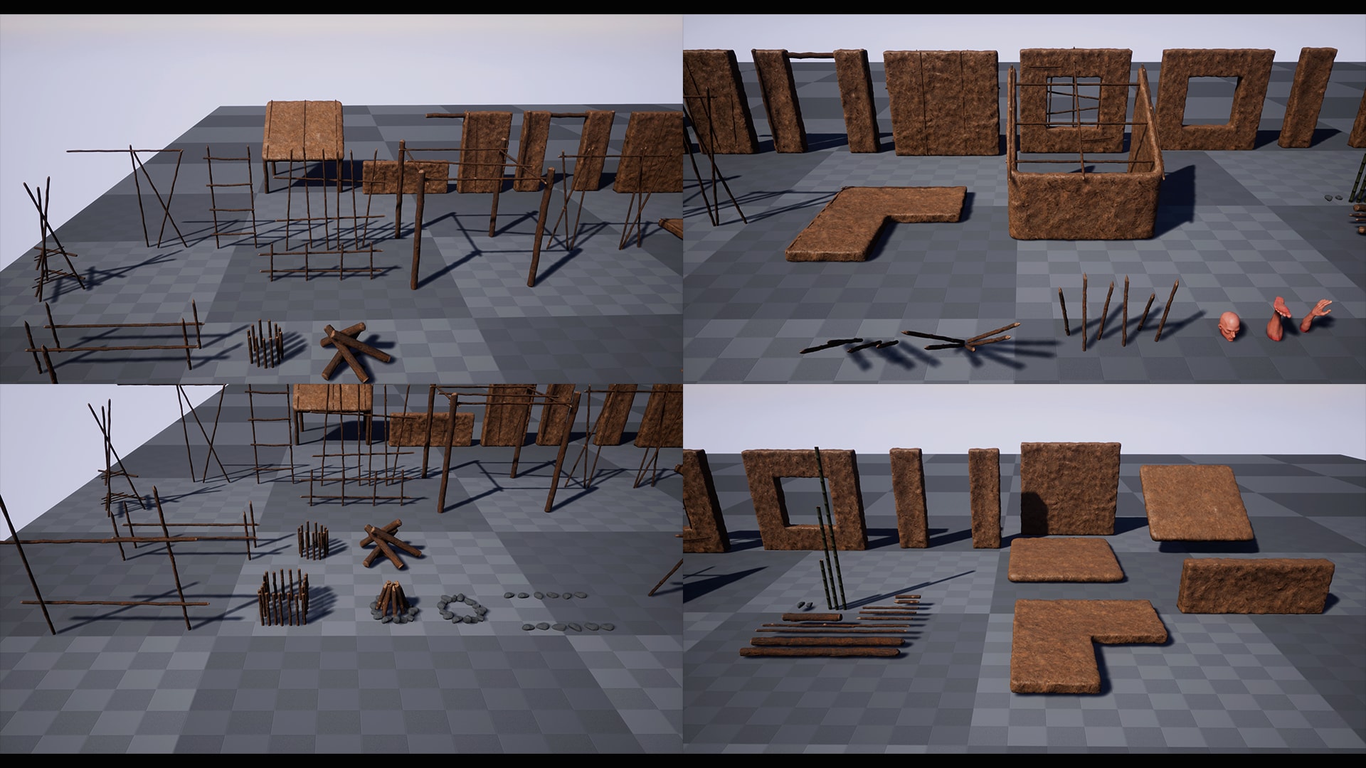 Craft Furniture Survival pack vol.1 in Props UE Marketplace