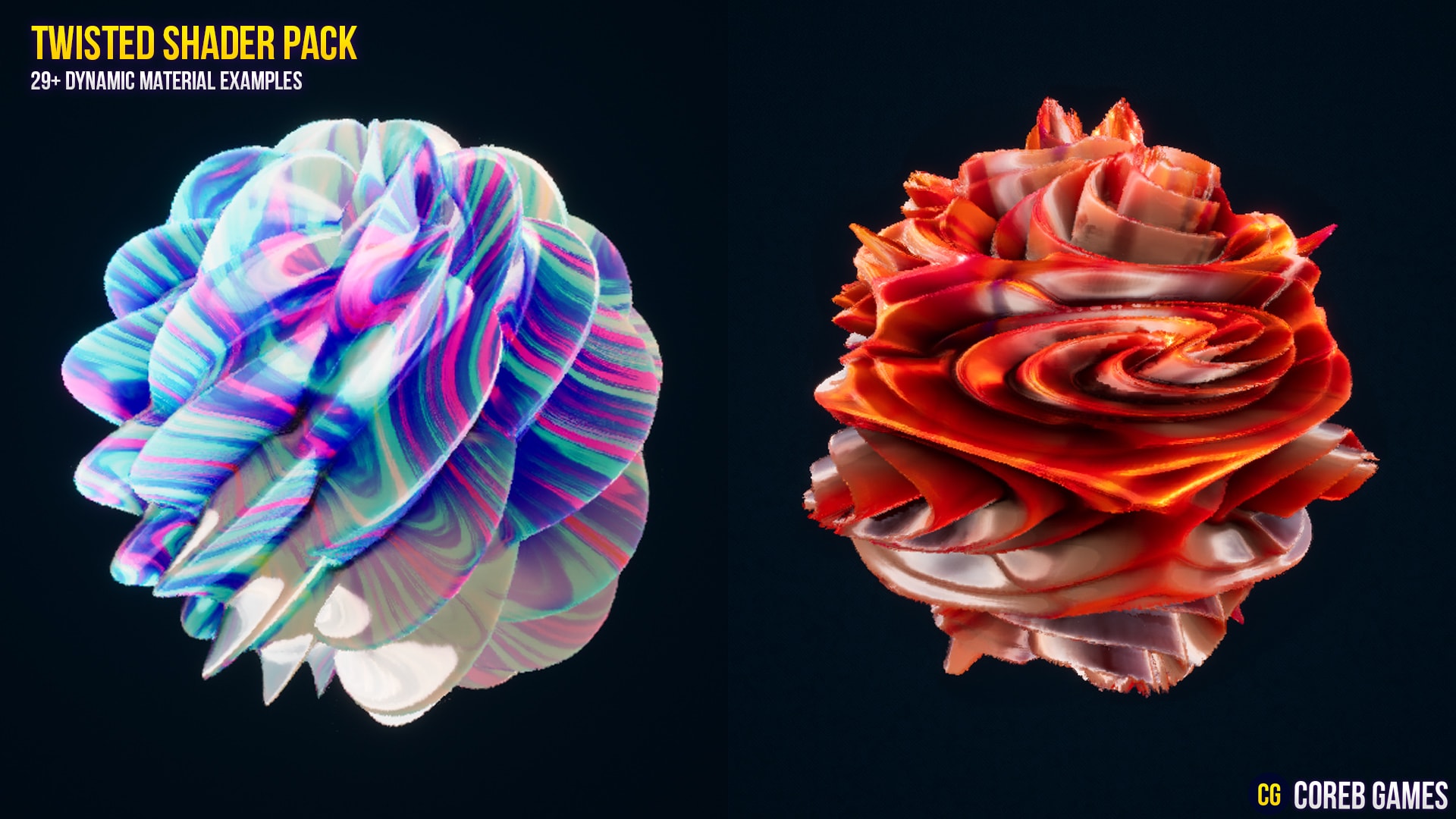 Twisted Shader Material Pack in Materials UE Marketplace