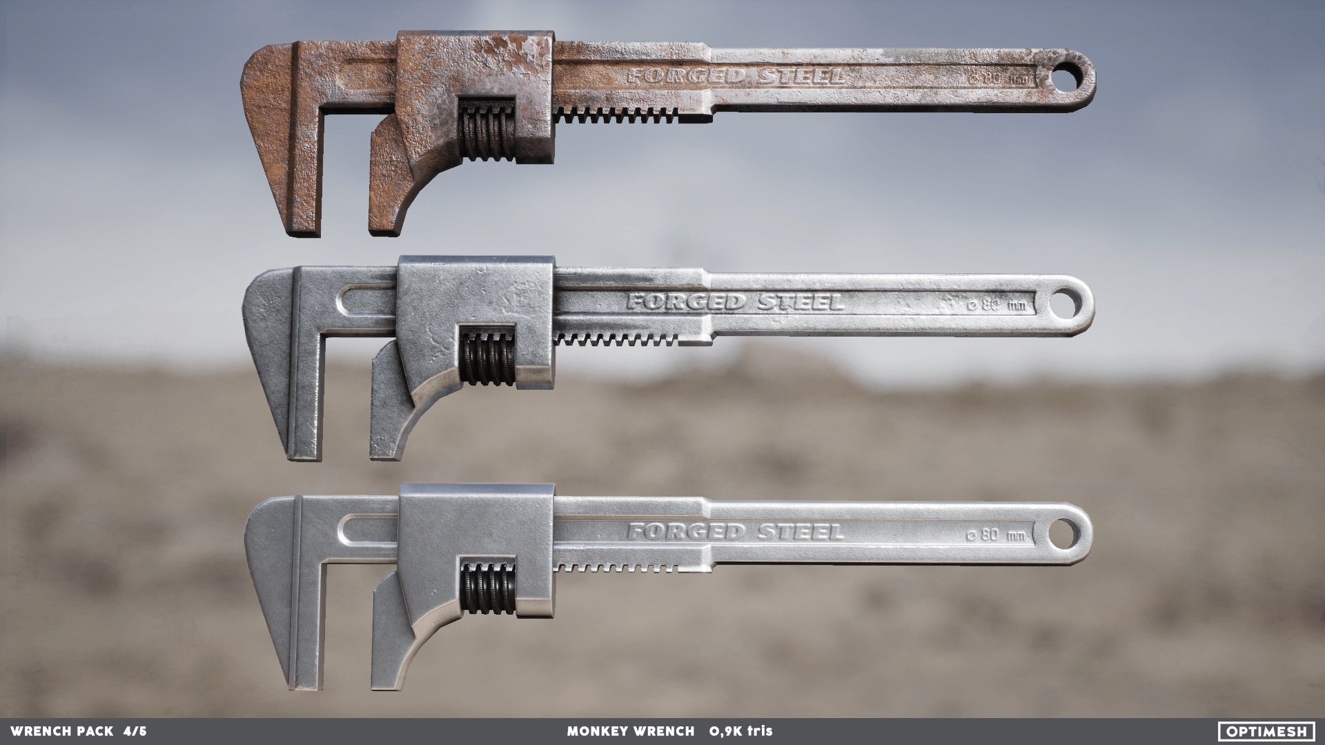 Wrench Pack in Props UE Marketplace