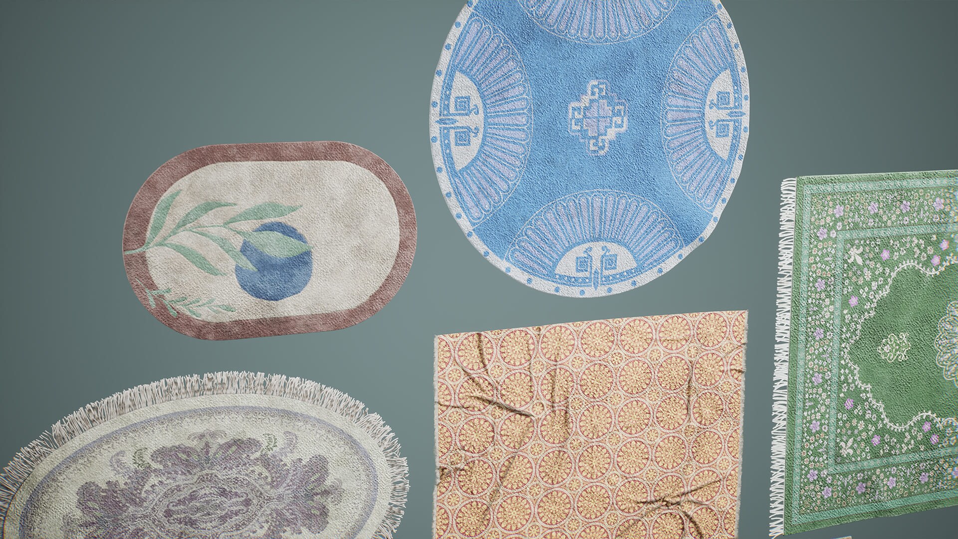 Suburbs VOL.11 Rugs (Nanite and Low Poly) in Props UE Marketplace