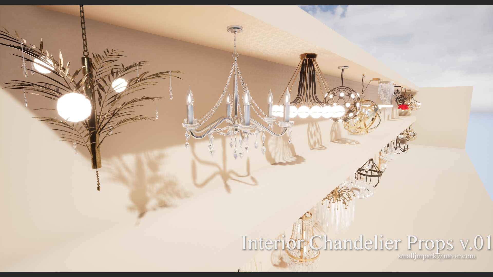Interior Chandelier Props v.01