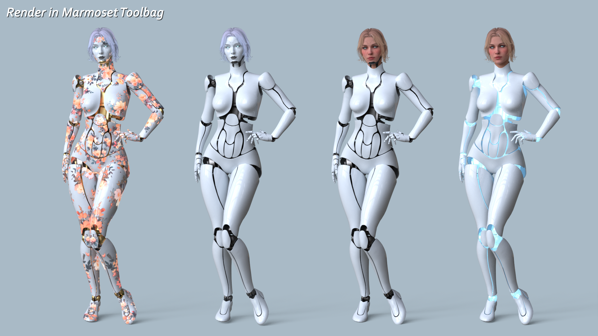 Female Robot R68 Pack