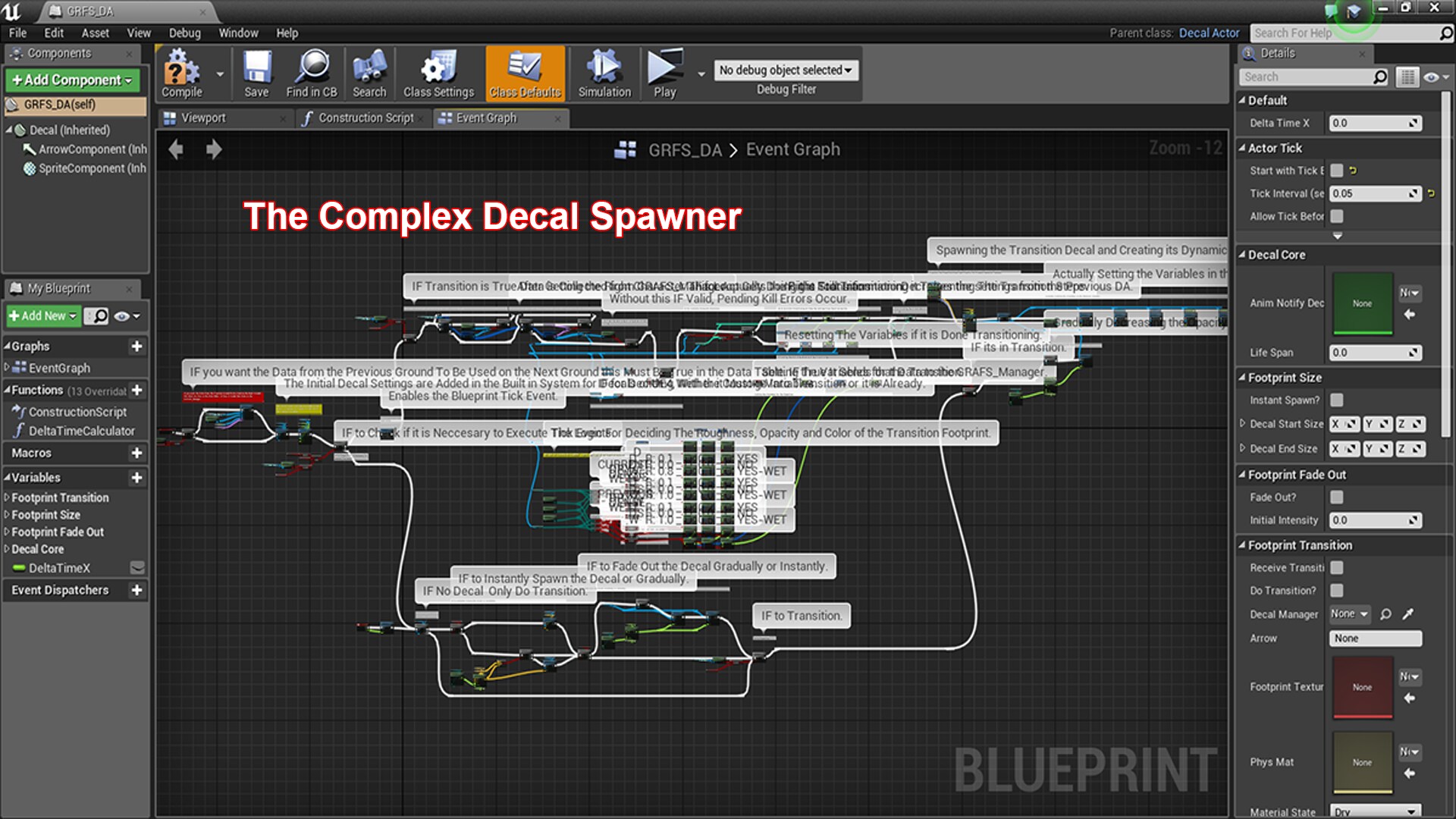 Game Ready Footprint System in Blueprints - UE Marketplace