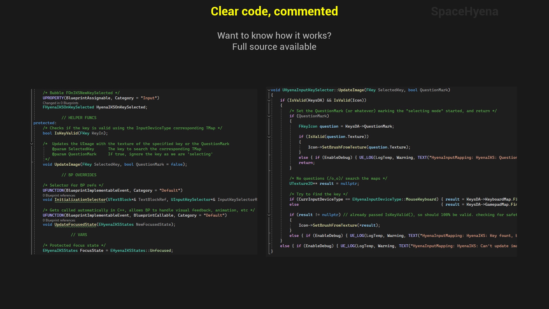 Hyena Input Mapping in Code Plugins - UE Marketplace