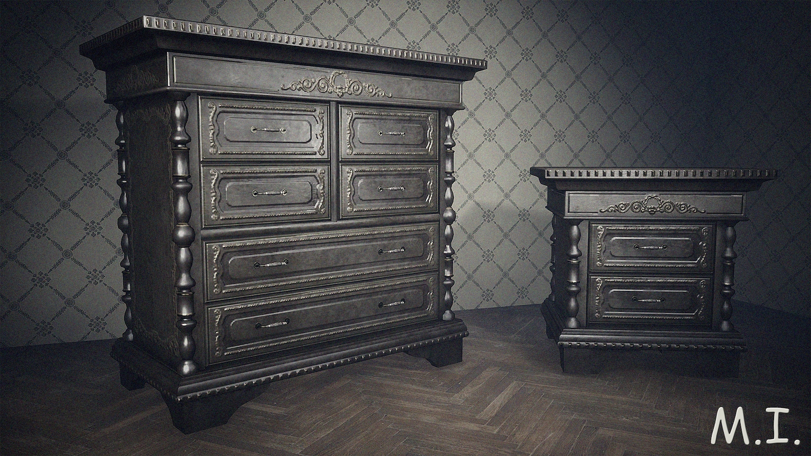Antique Furniture in Props UE Marketplace
