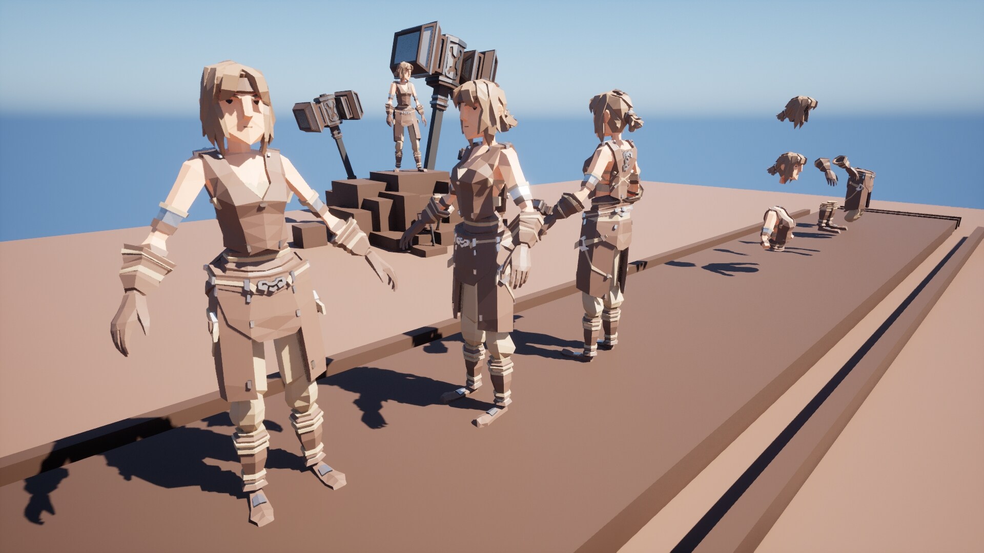 在角色创建的[CR] Character Rough - LowPrototype - Modular 003 Bargin05 - 虚幻引擎商城