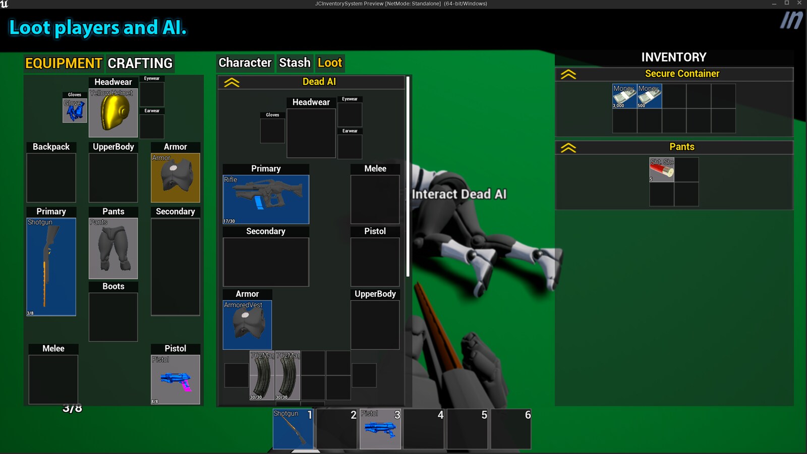 Advanced Jigsaw Inventory system in Blueprints UE Marketplace